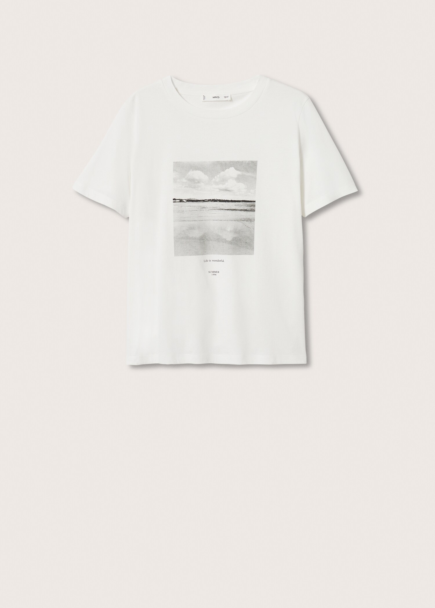Message cotton T-shirt - Article without model