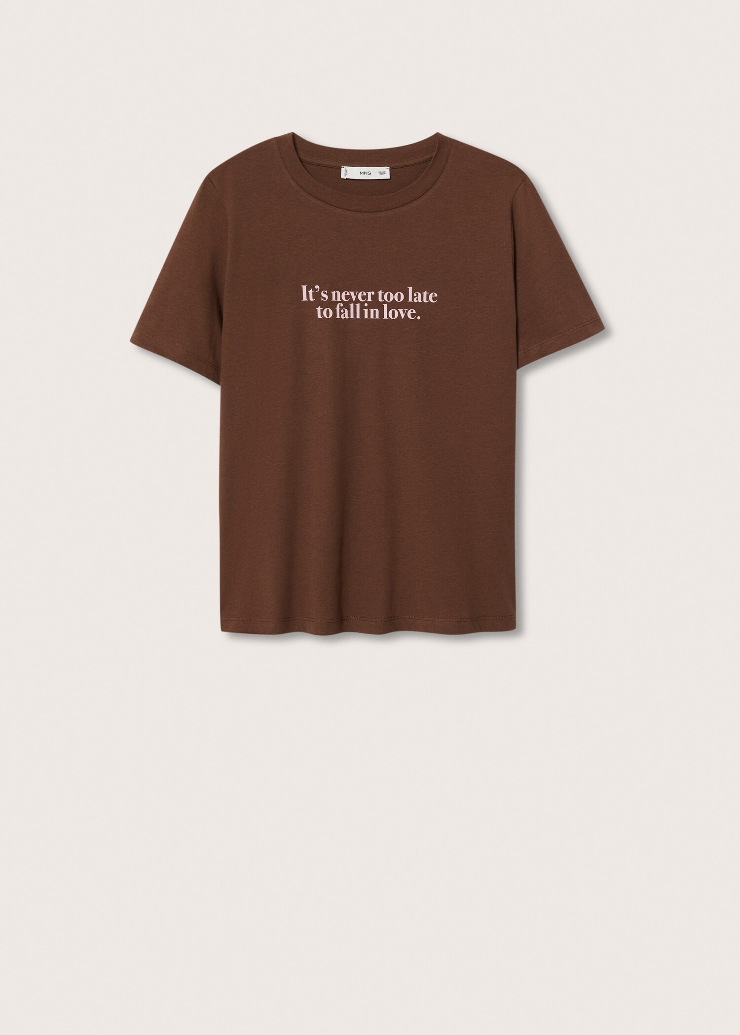 Message cotton T-shirt - Article without model