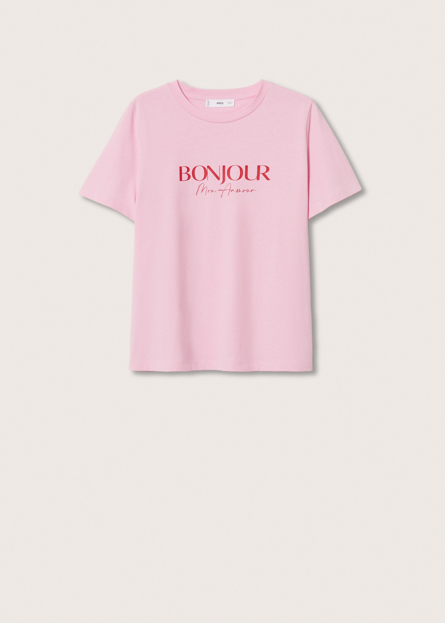 Message cotton T-shirt - Article without model