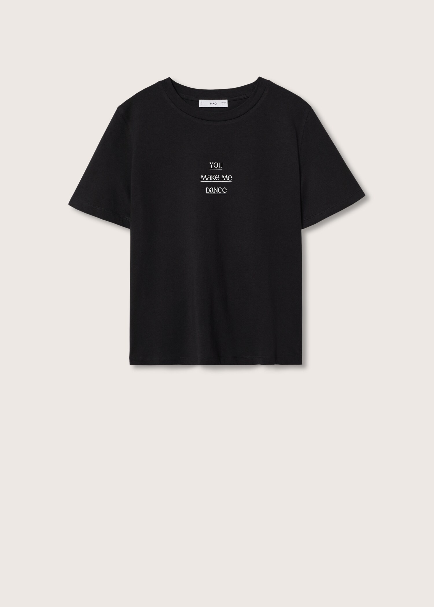 Message cotton T-shirt - Article without model