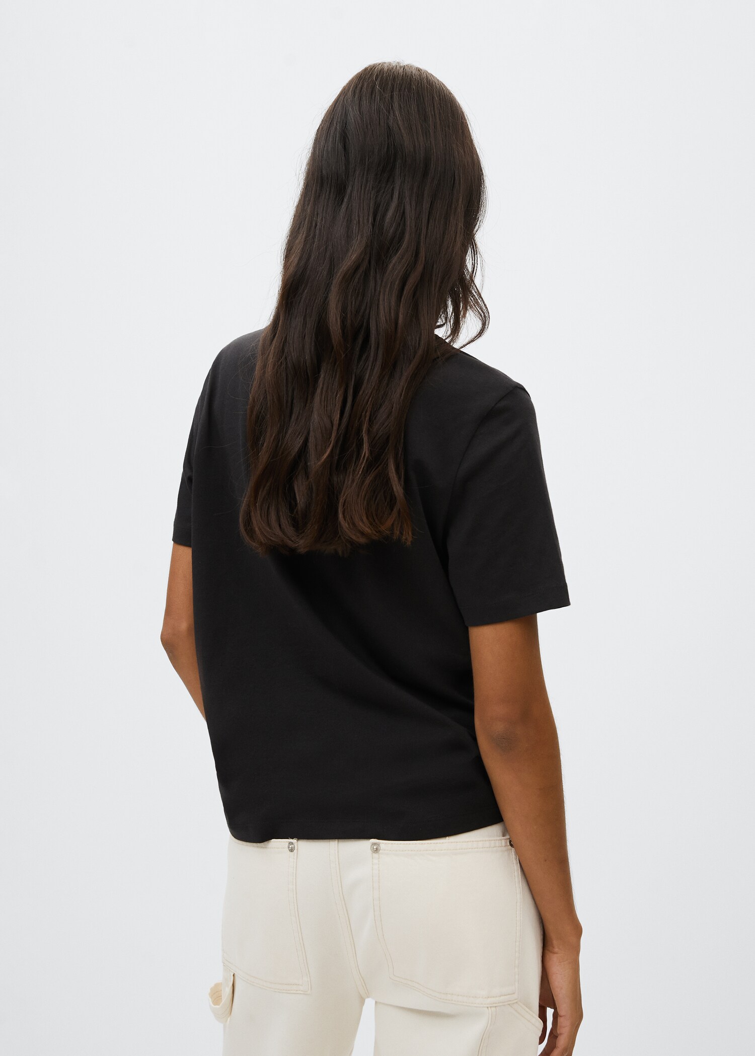 Message cotton T-shirt - Reverse of the article