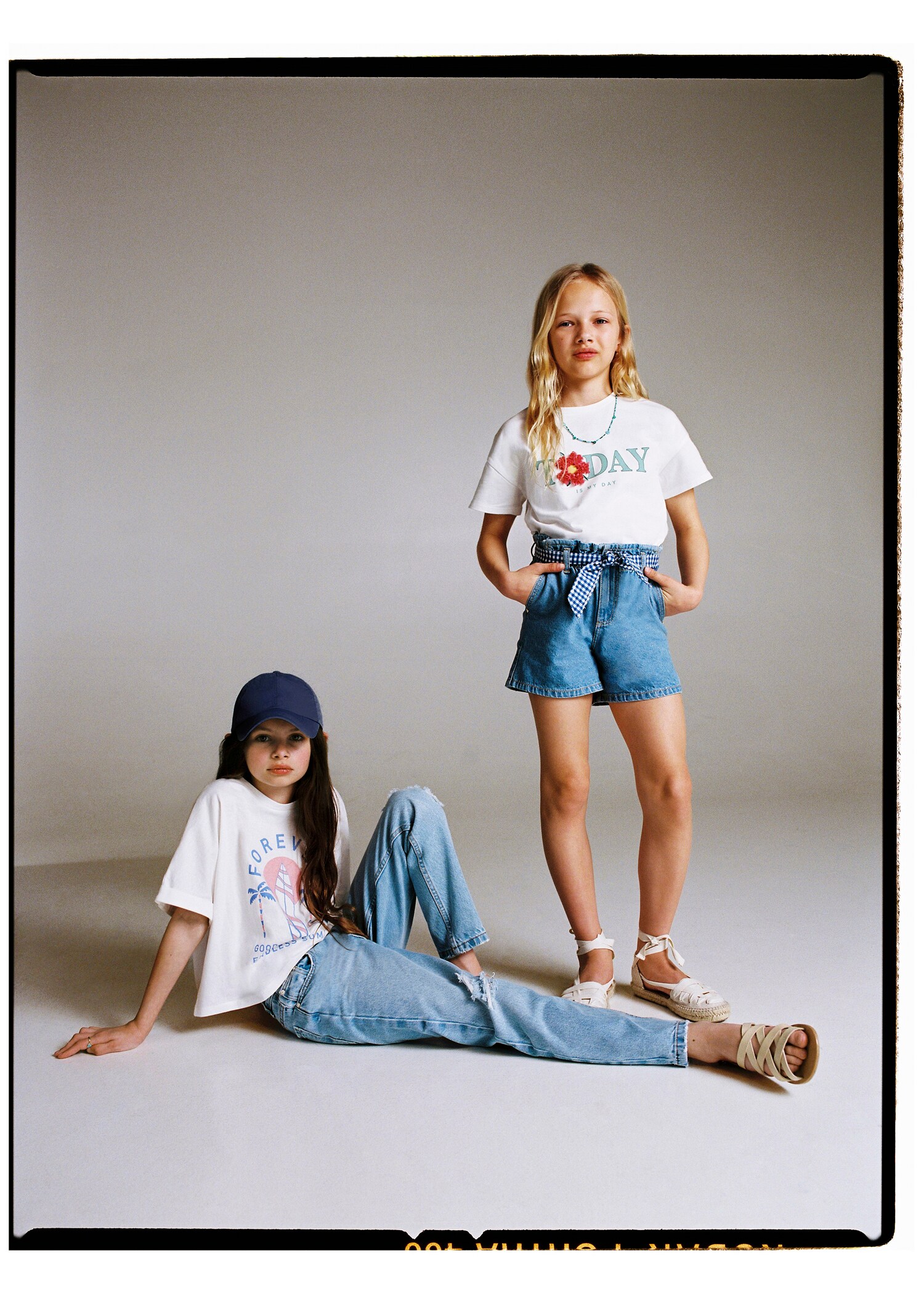 Bowed denim short - Details of the article 5