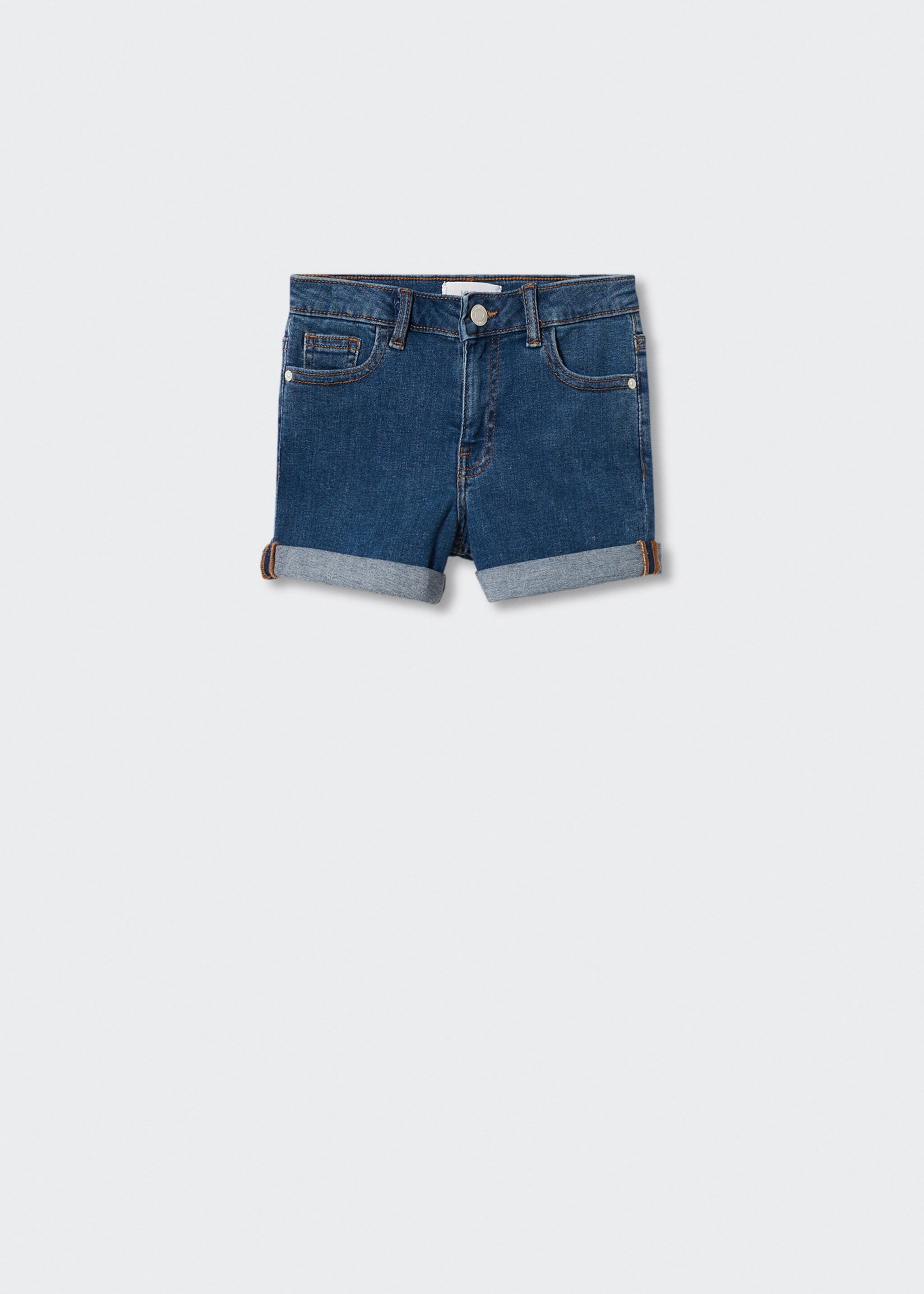 Rolled-up hem denim shorts - Article without model