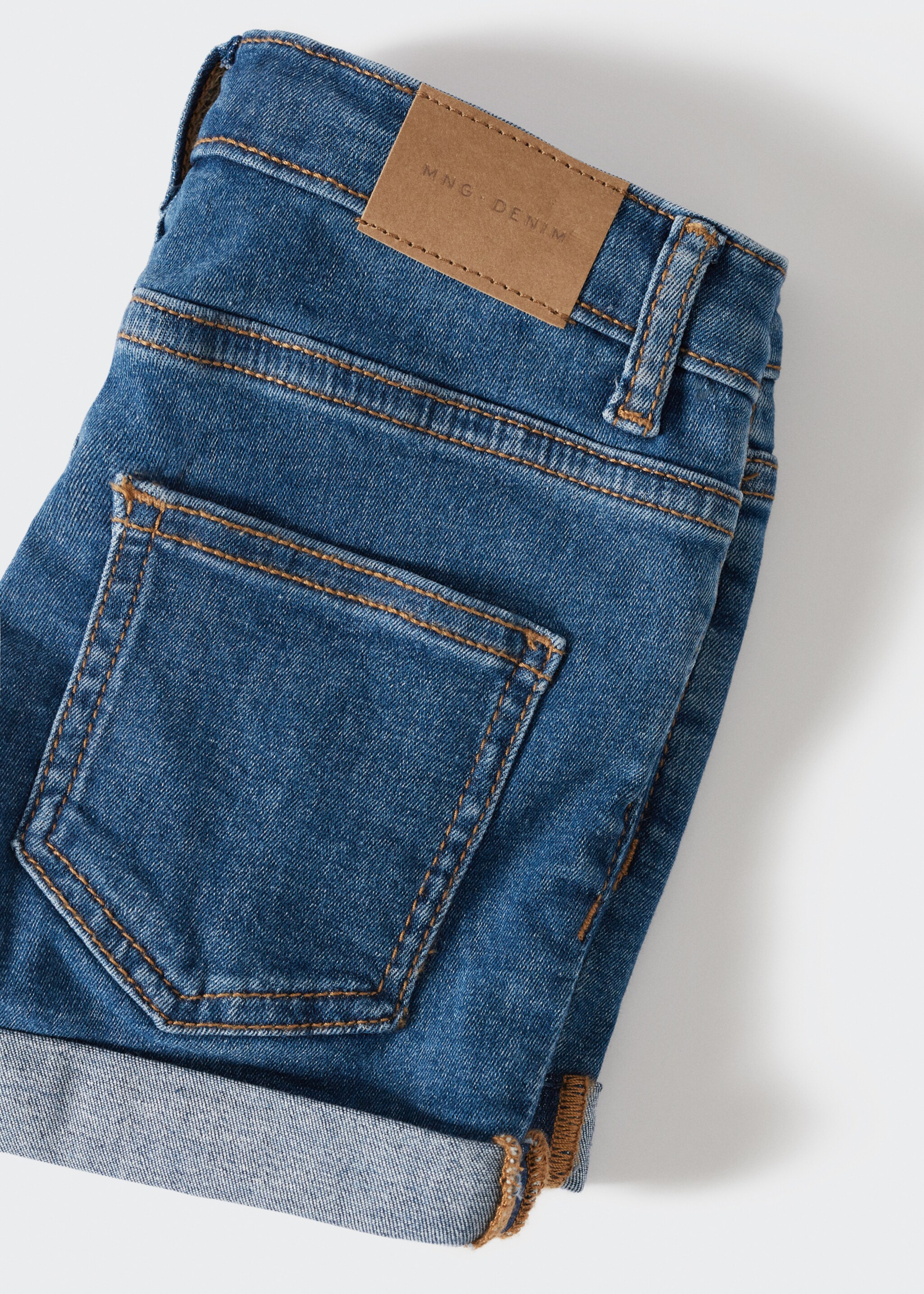 Rolled-up hem denim shorts - Details of the article 8