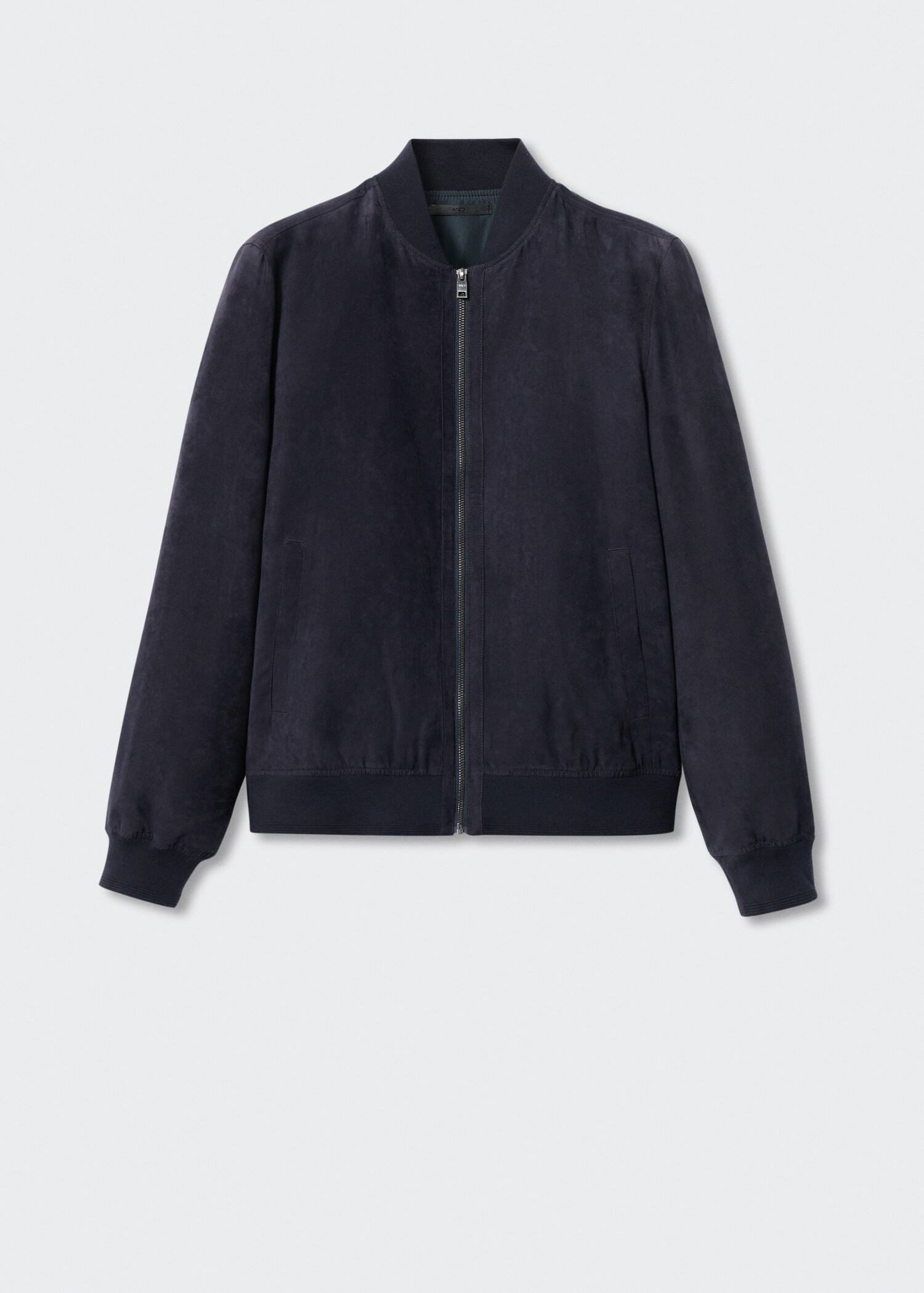 Suede-effect bomber jacket - Article without model
