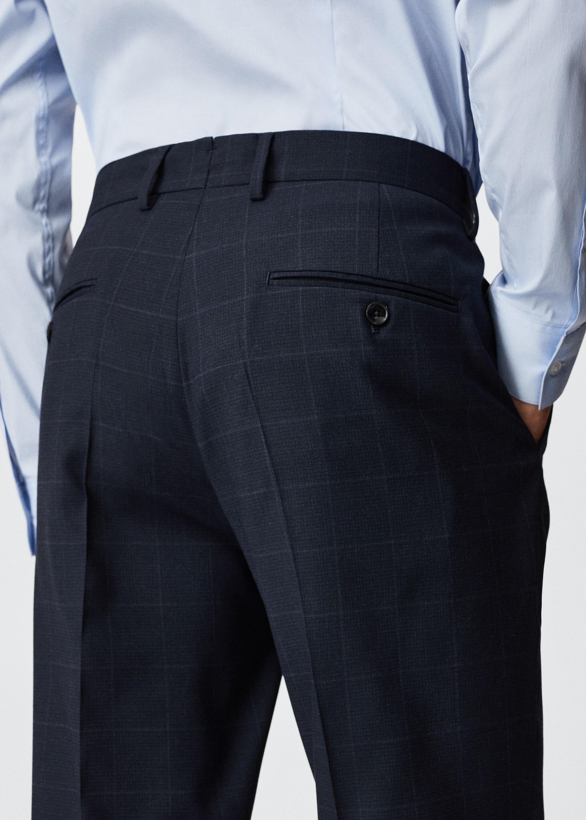 Pantalon de costume slim fit à carreaux - Détail de l'article 3
