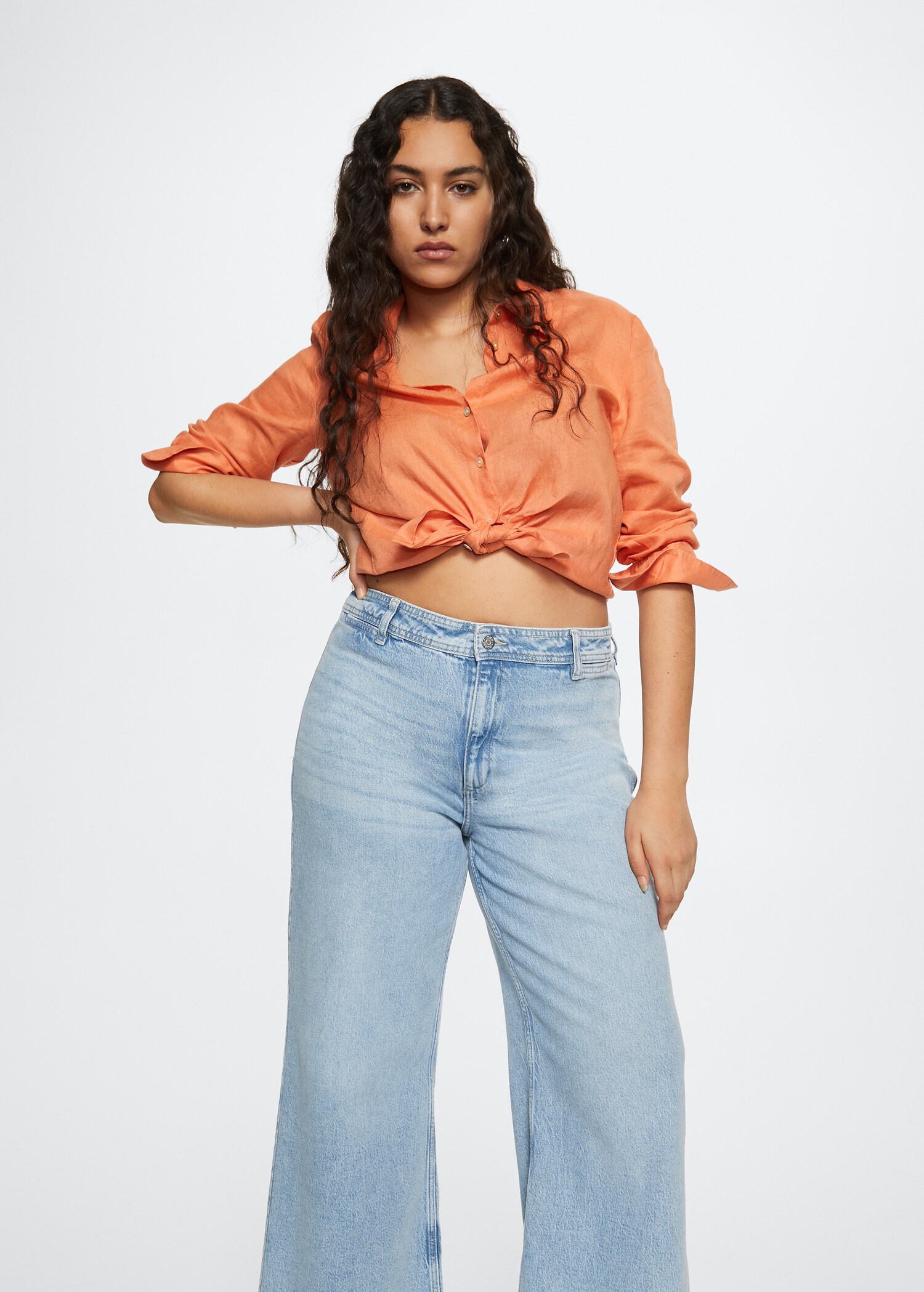 Culotte-Jeans mit hohem Bund - Detail des Artikels 3