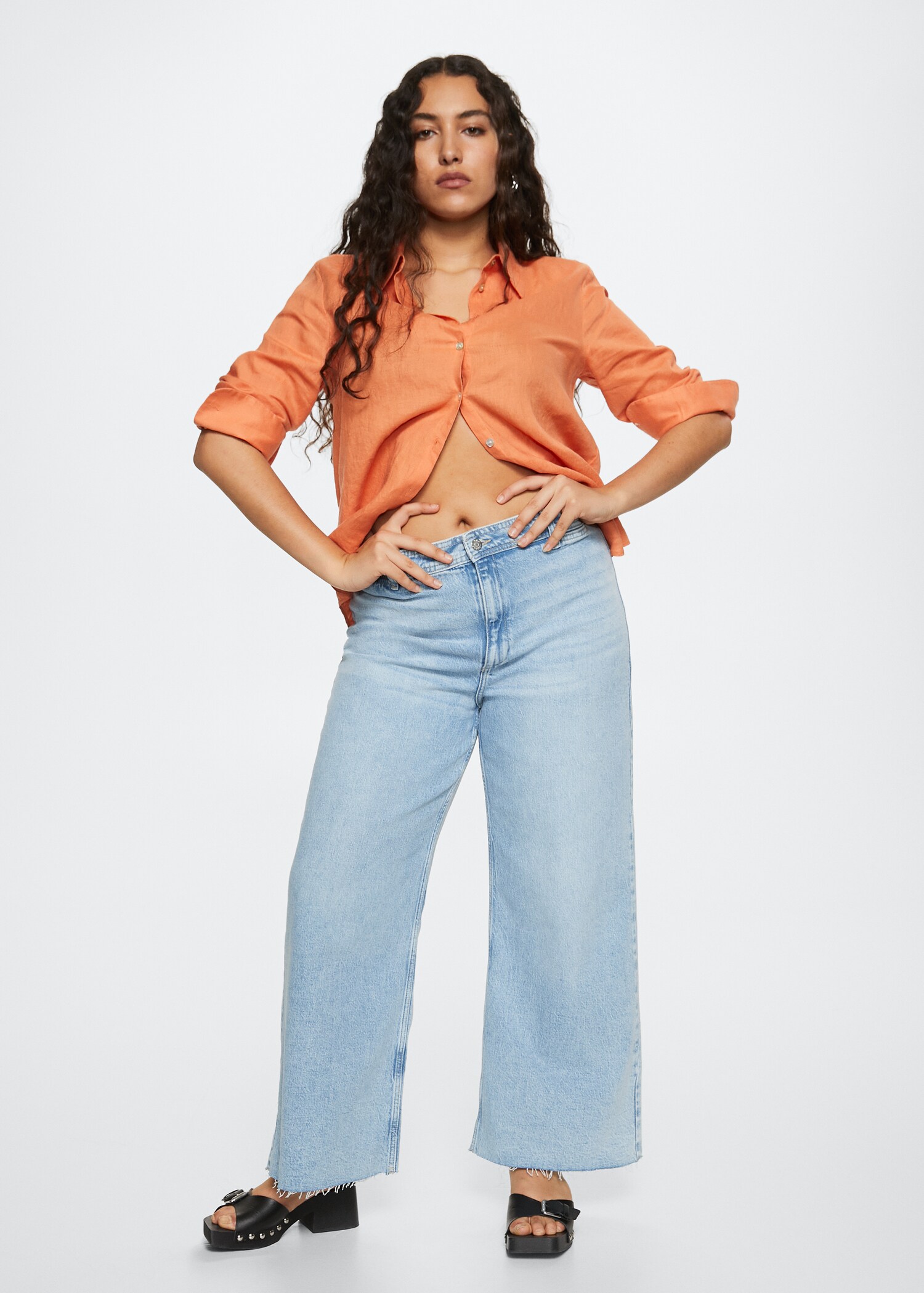 Culotte-Jeans mit hohem Bund - Detail des Artikels 4