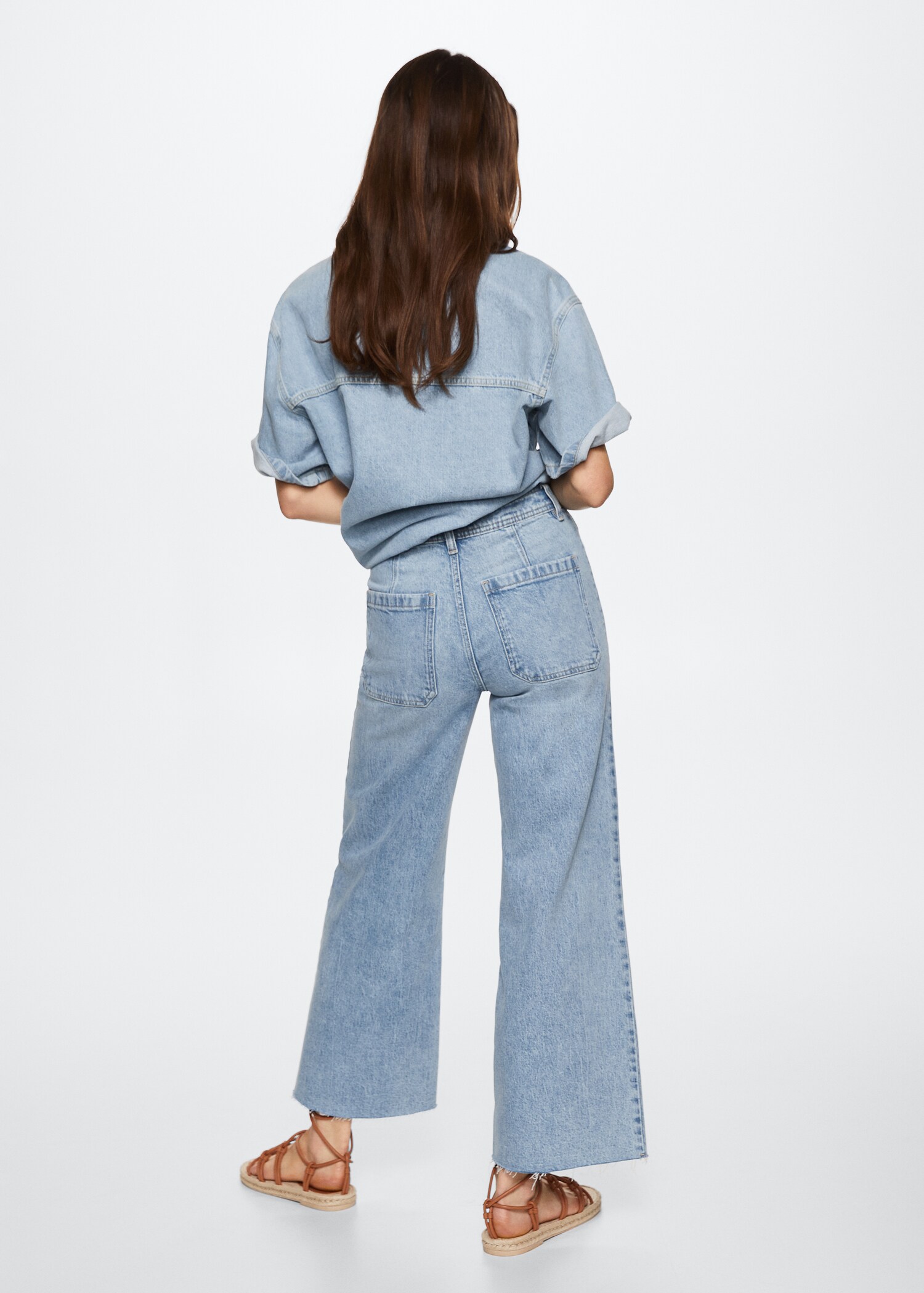 Jeans culotte high waist - Reverse of the article