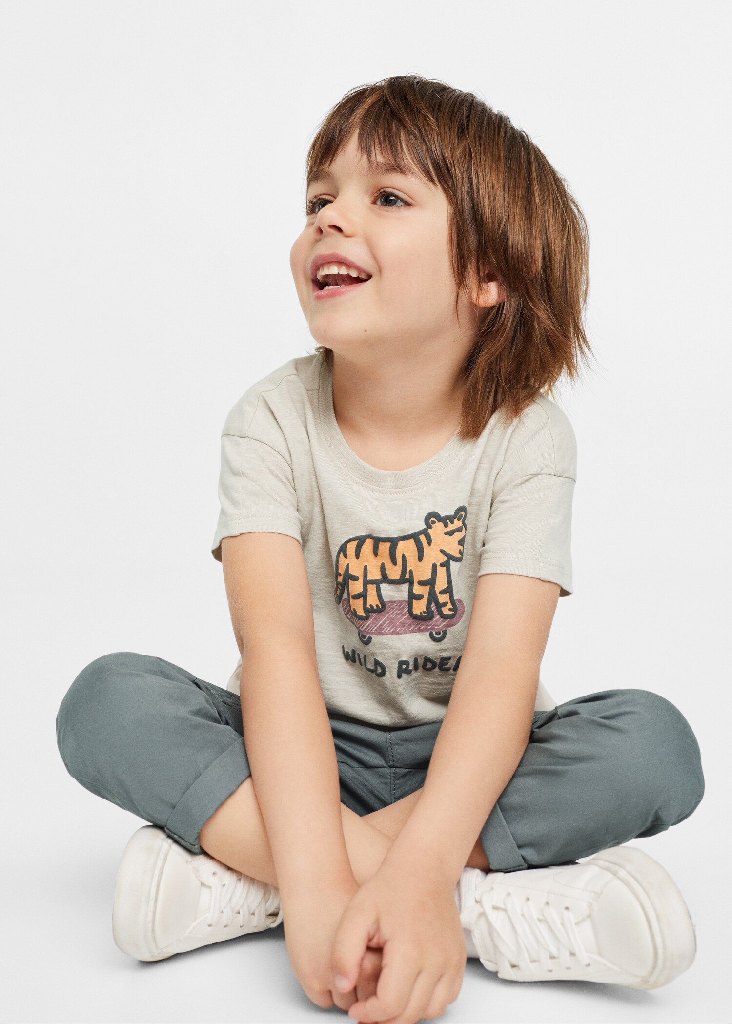Cotton printed T-shirt - Medium plane