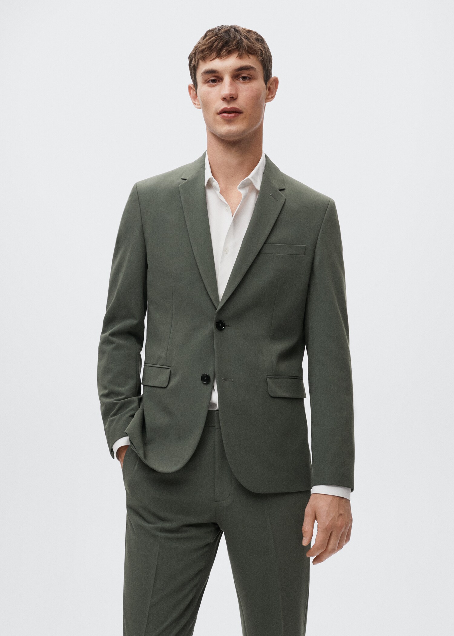 Super slim-fit suit jacket - Medium plane