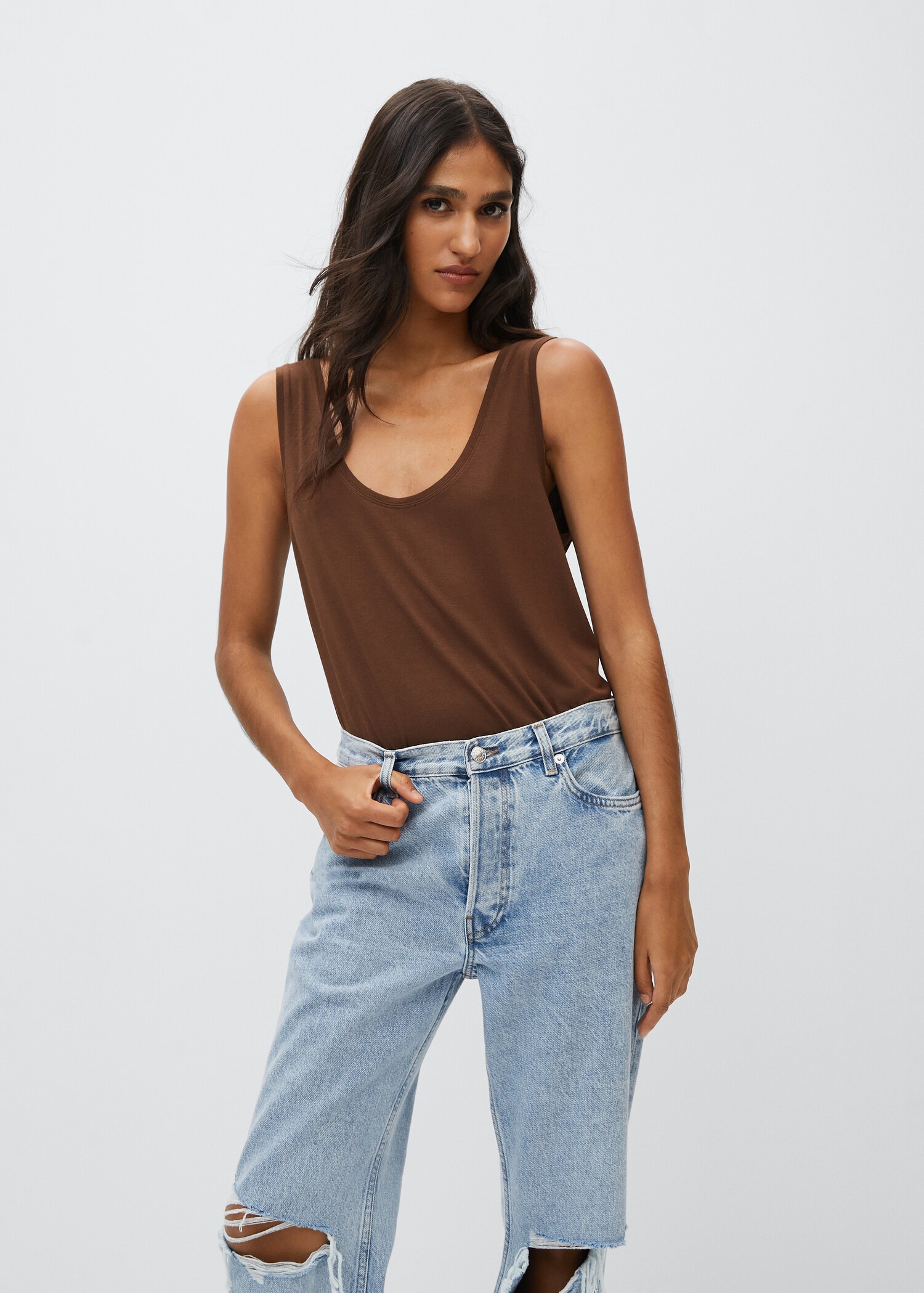 Flowy strap top - Medium plane