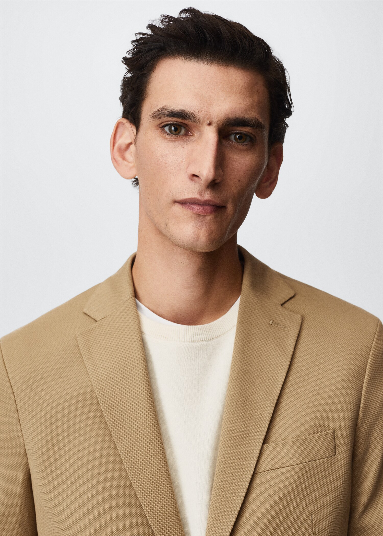Structured cotton blazer - Details of the article 1