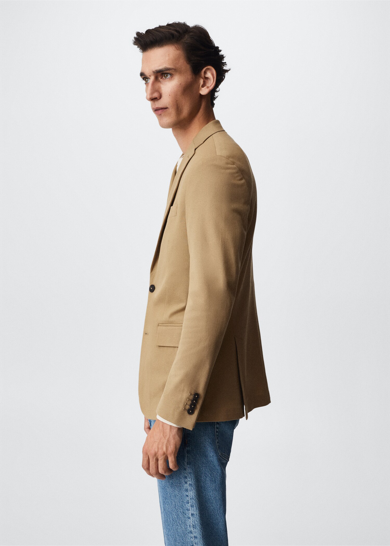 Structured cotton blazer - Details of the article 2