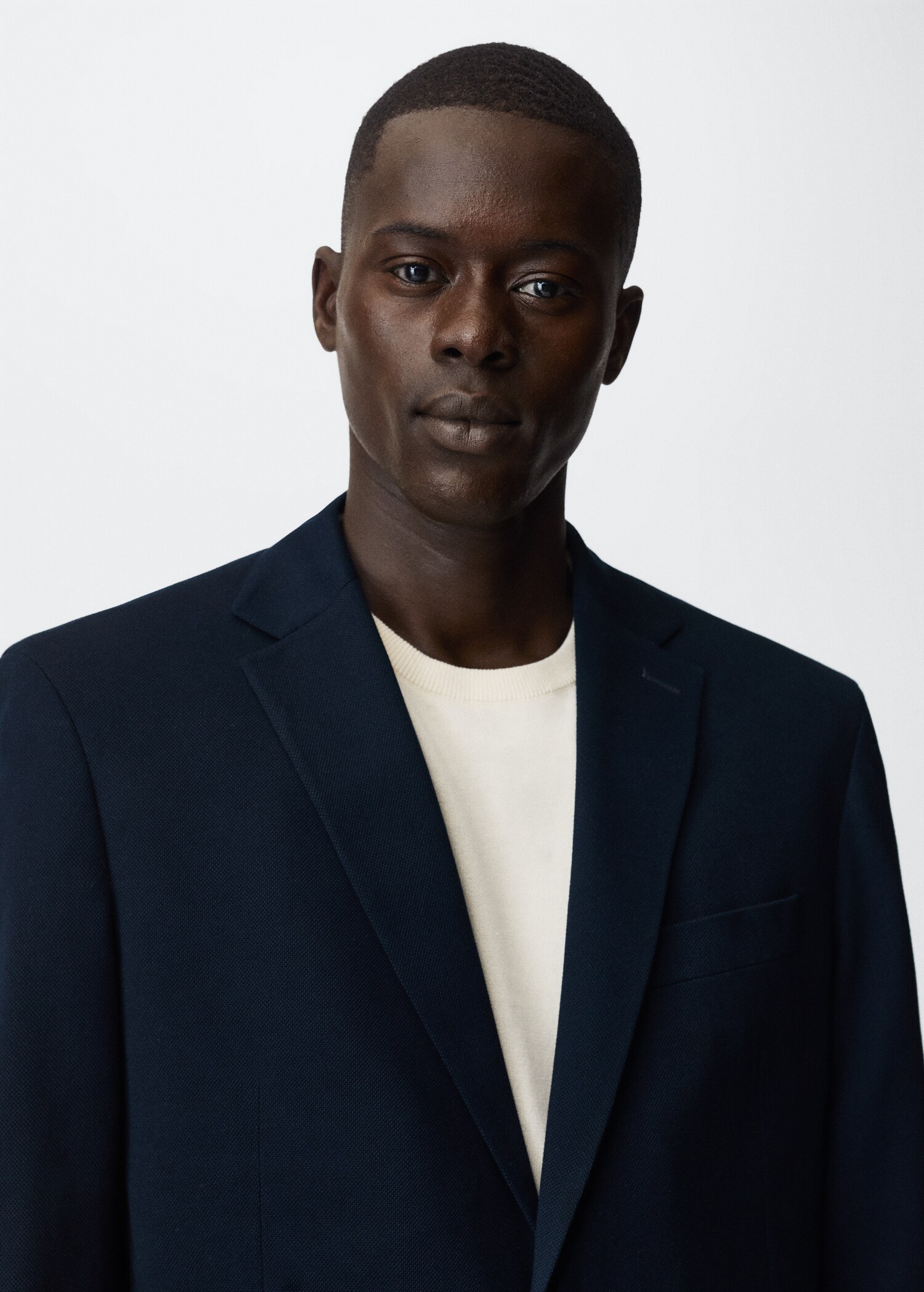 Structured cotton blazer - Details of the article 1