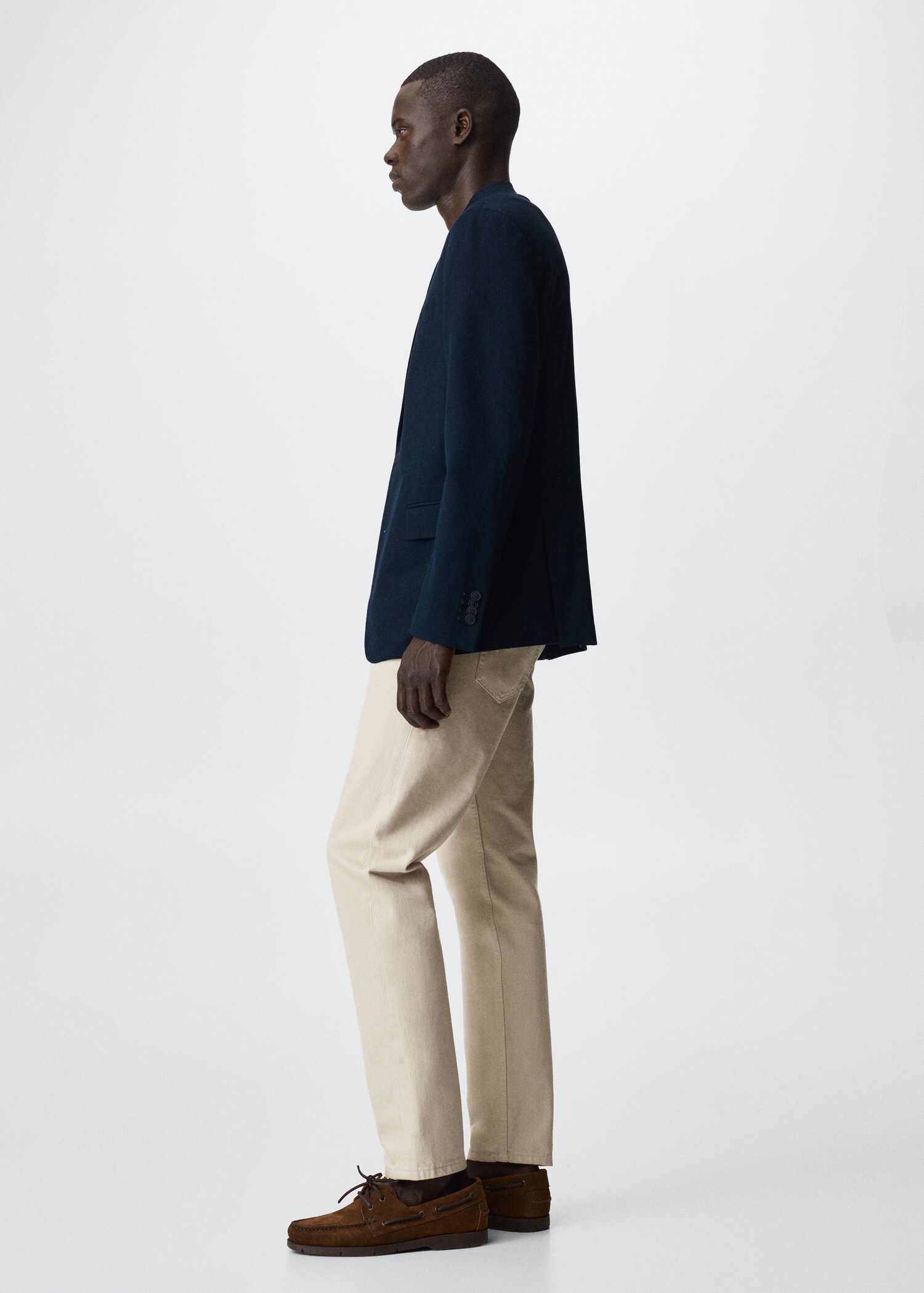 Structured cotton blazer - Details of the article 2