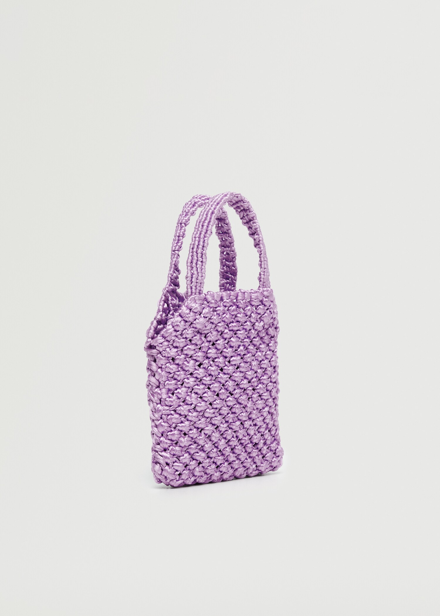 Gehäkelte Mini-Tasche - Mittlere Ansicht