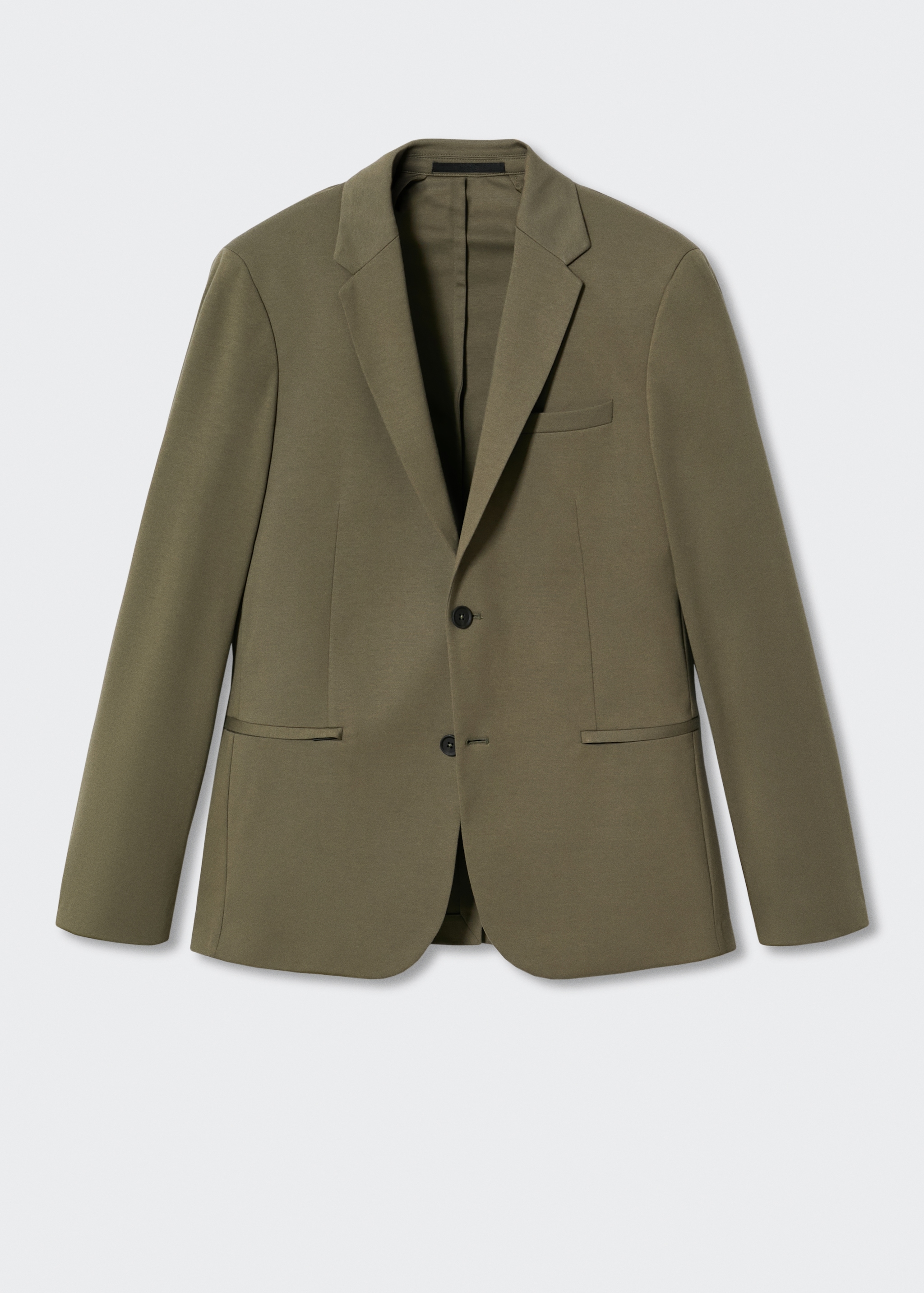 Slim-fit cotton suit jacket - Article without model