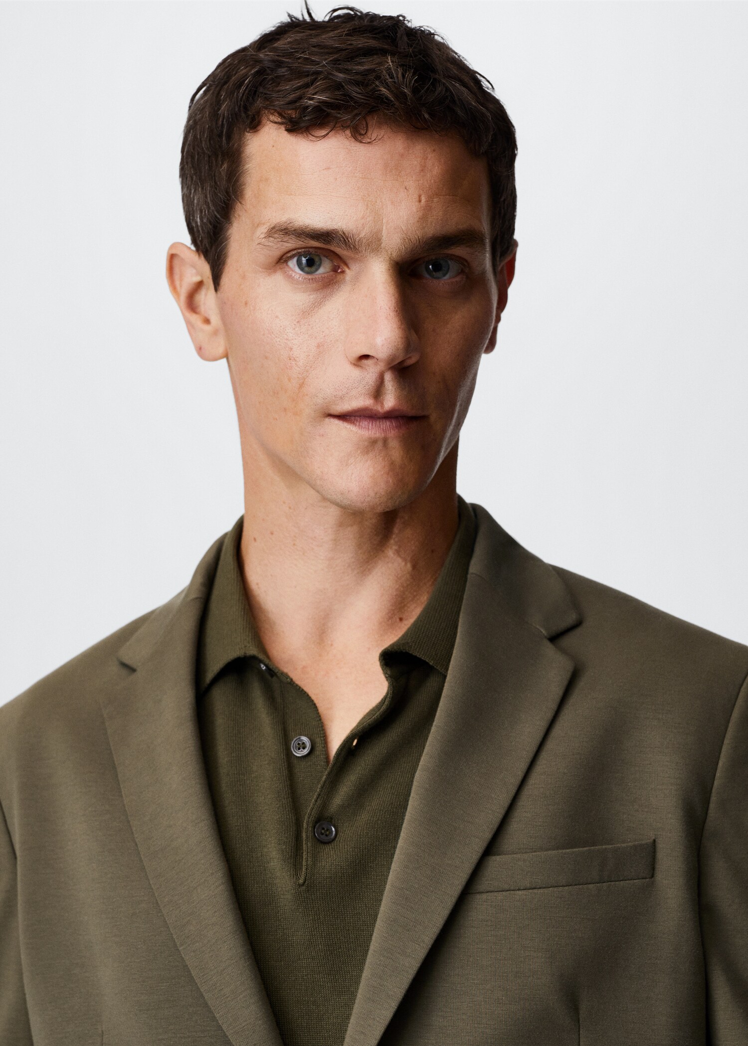 Slim-fit cotton suit jacket - Details of the article 4