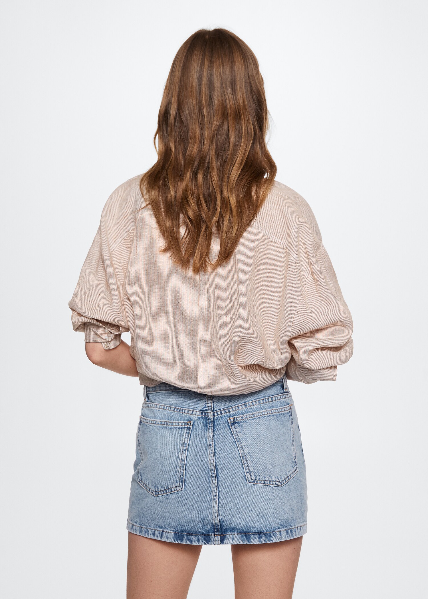 Minifalda denim - Reverso del artículo