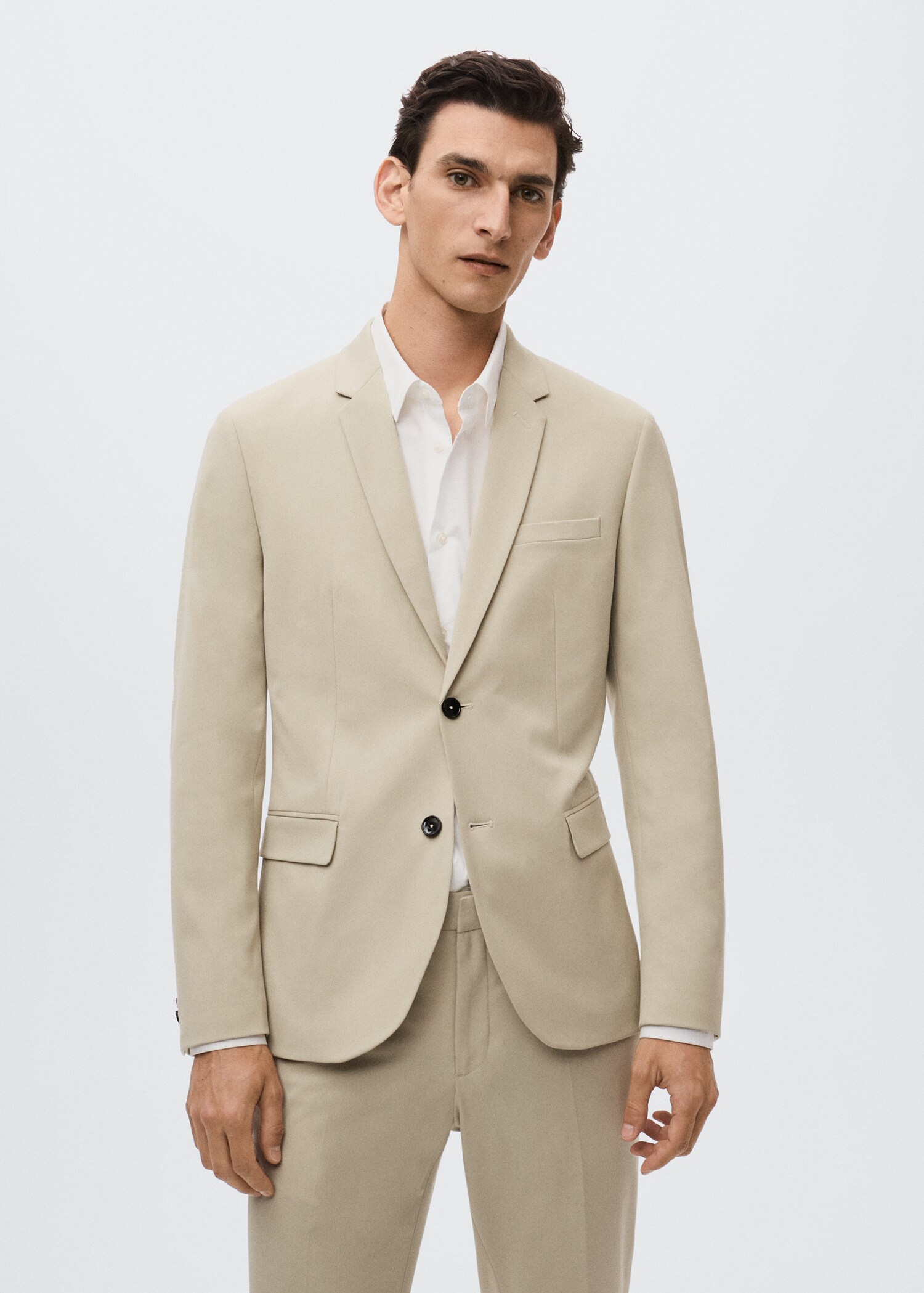 Super slim-fit suit jacket - Medium plane