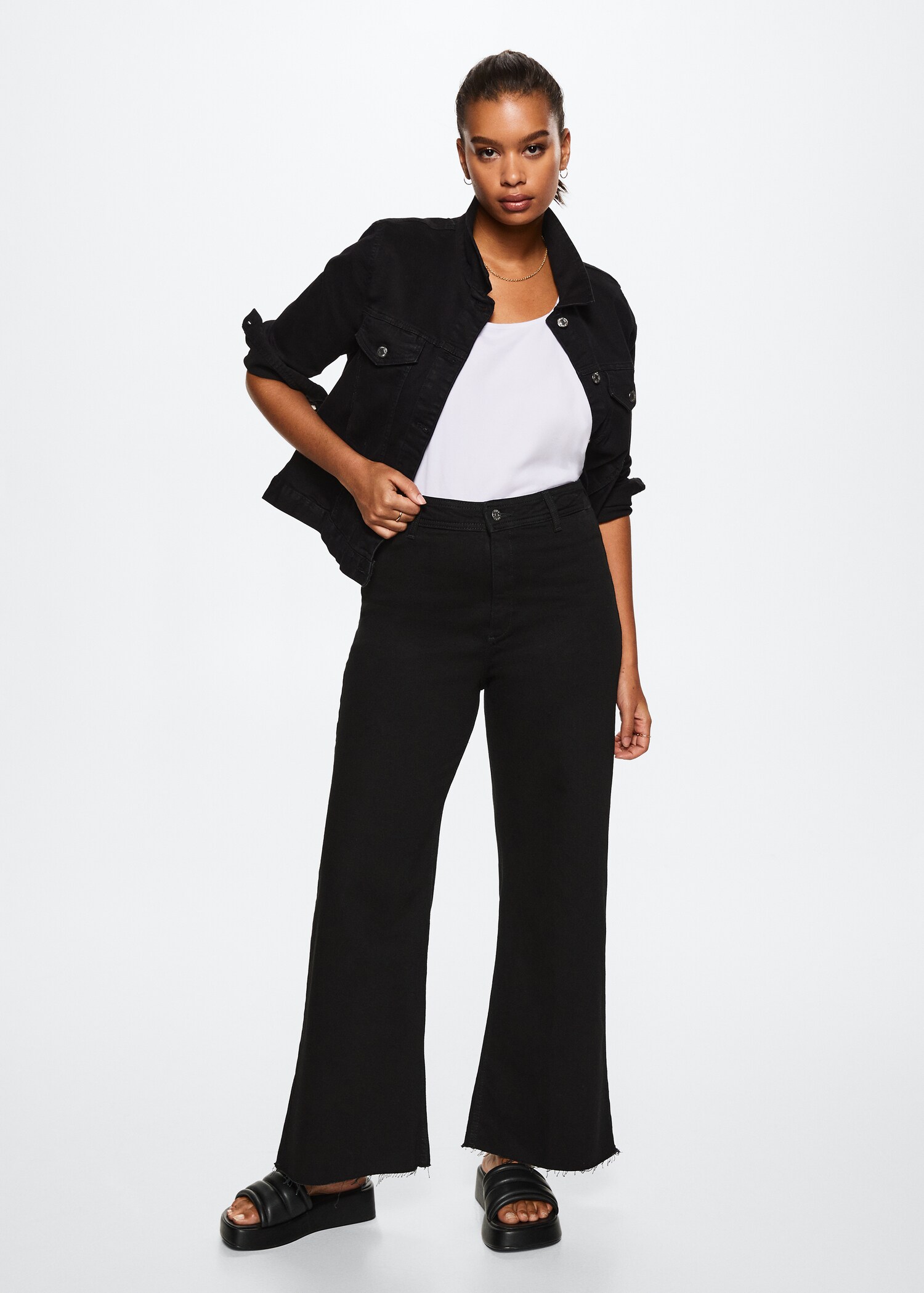 Jupe-culotte jean taille haute - Détail de l'article 3