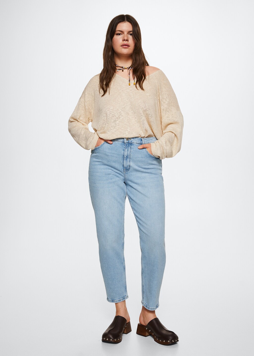 Jean mom confort mango online