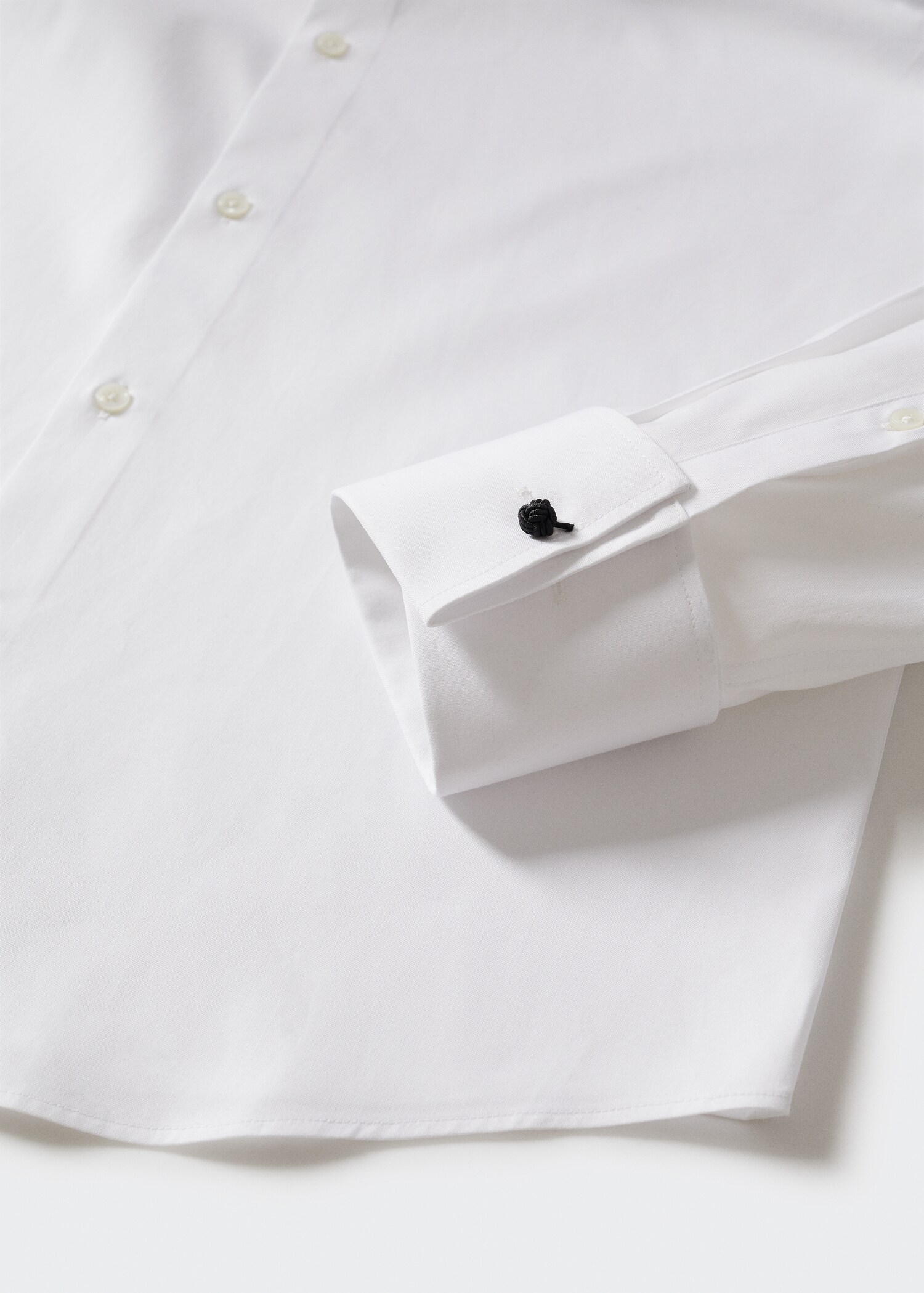 Slim fit cotton suit shirt - Details of the article 7