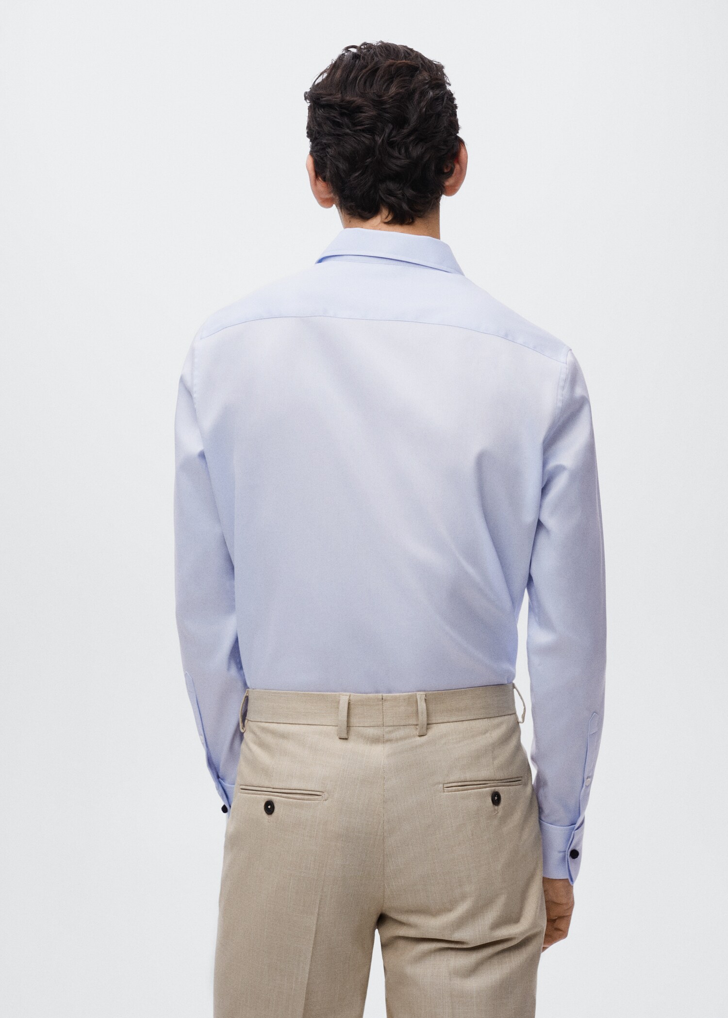 Slim fit cotton suit shirt - Reverse of the article