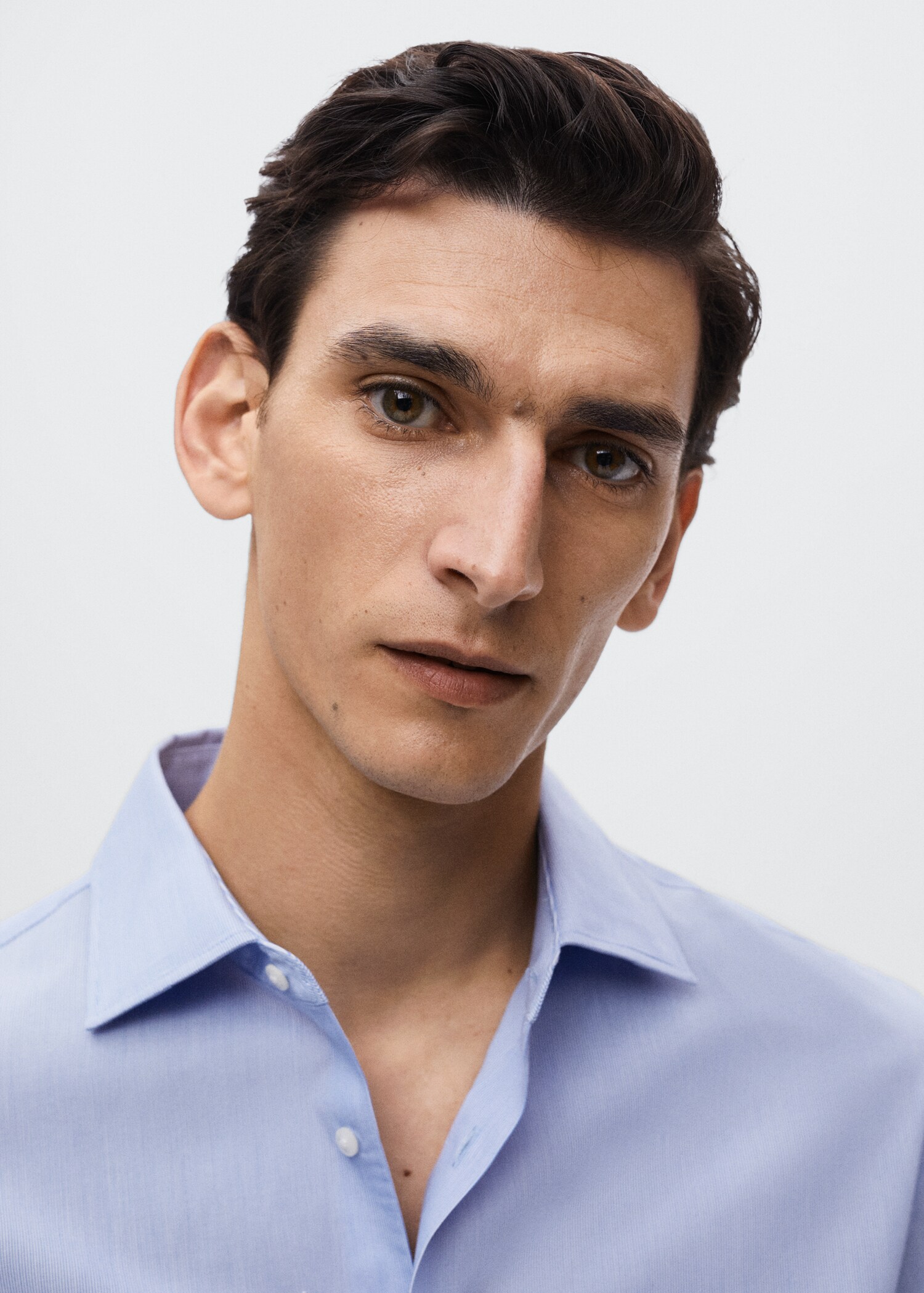 Slim fit thousand striped suit shirt - Details of the article 1