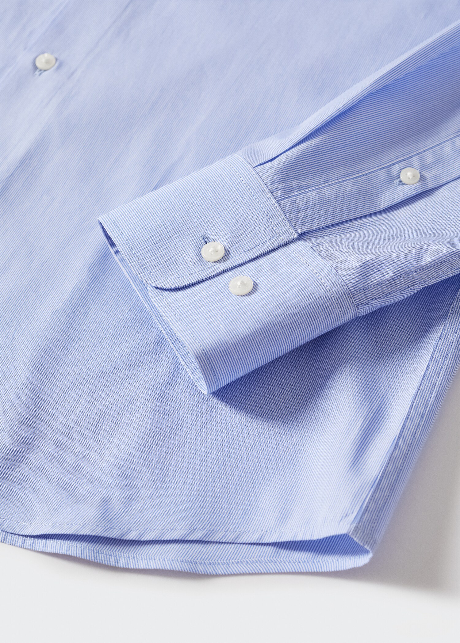 Slim fit thousand striped suit shirt - Details of the article 7