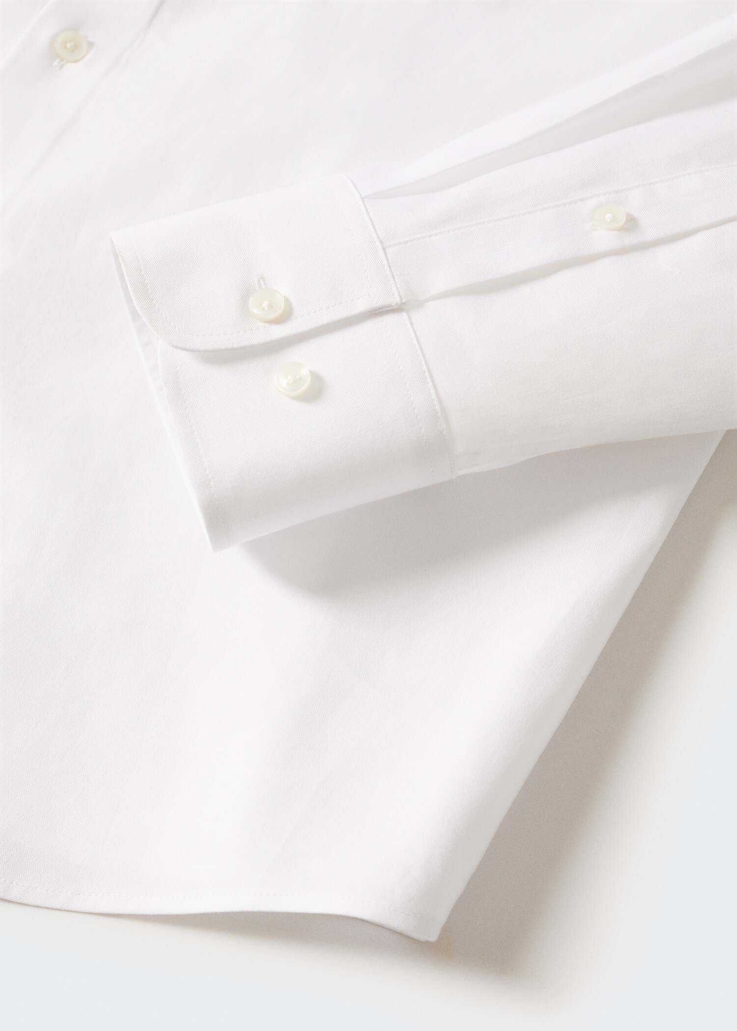 Slim fit cotton suit shirt - Details of the article 7
