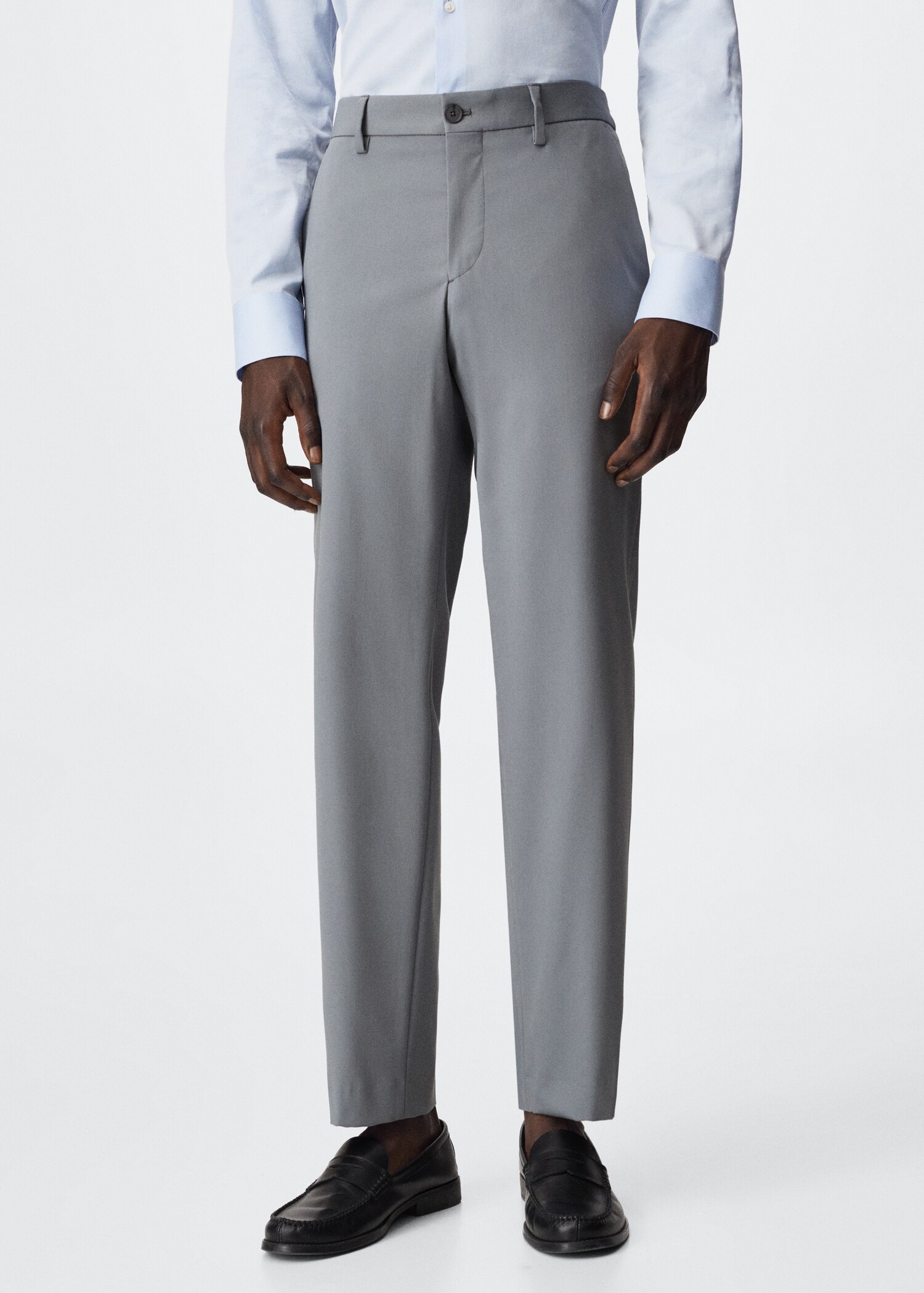Relaxed-fit suit trousers - Medium plane