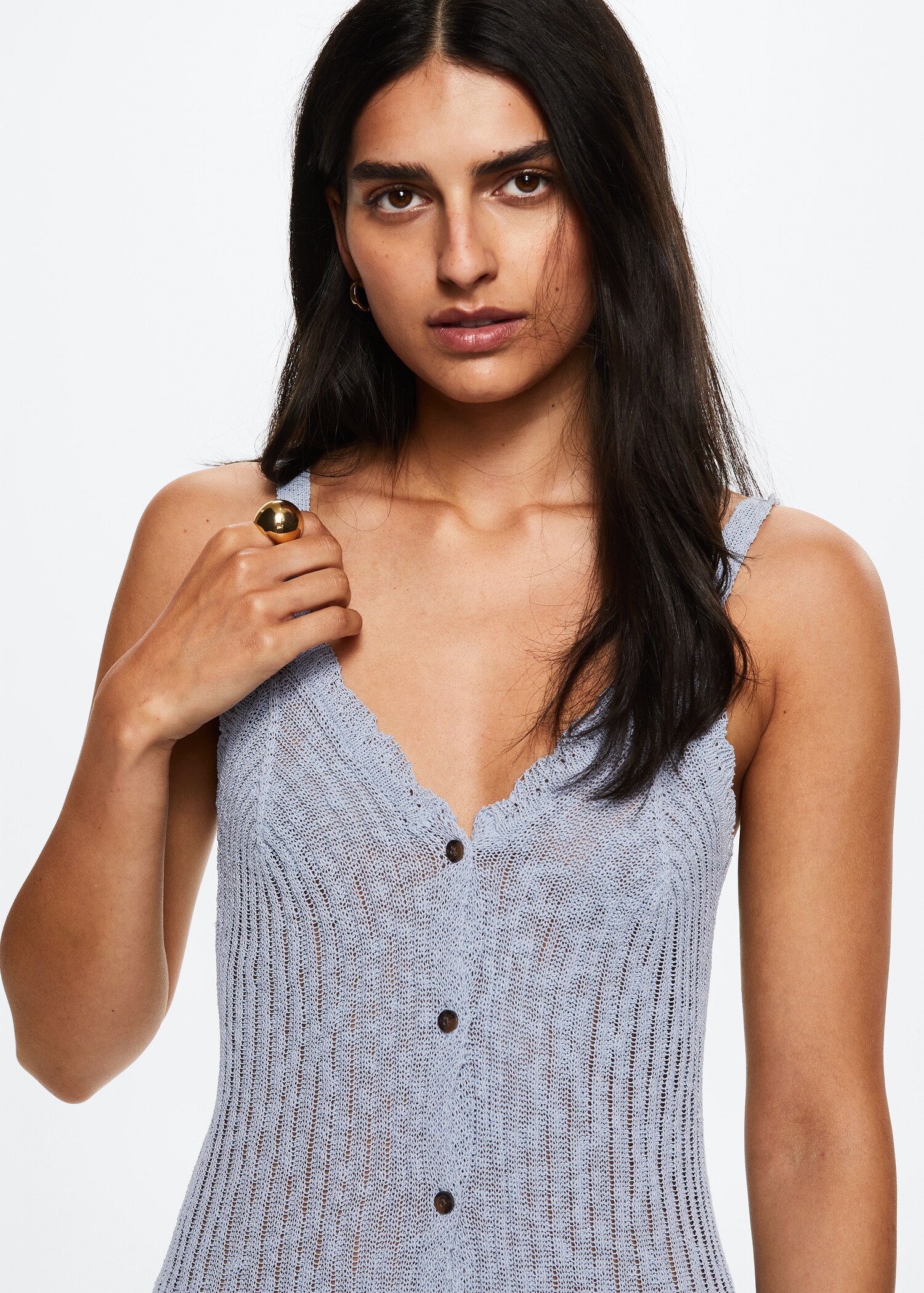 Robe maille côtelée - Détail de l'article 1