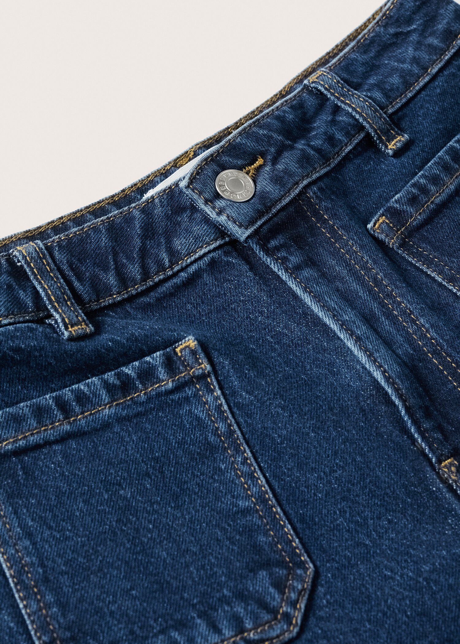 Slim denim shorts - Details of the article 8