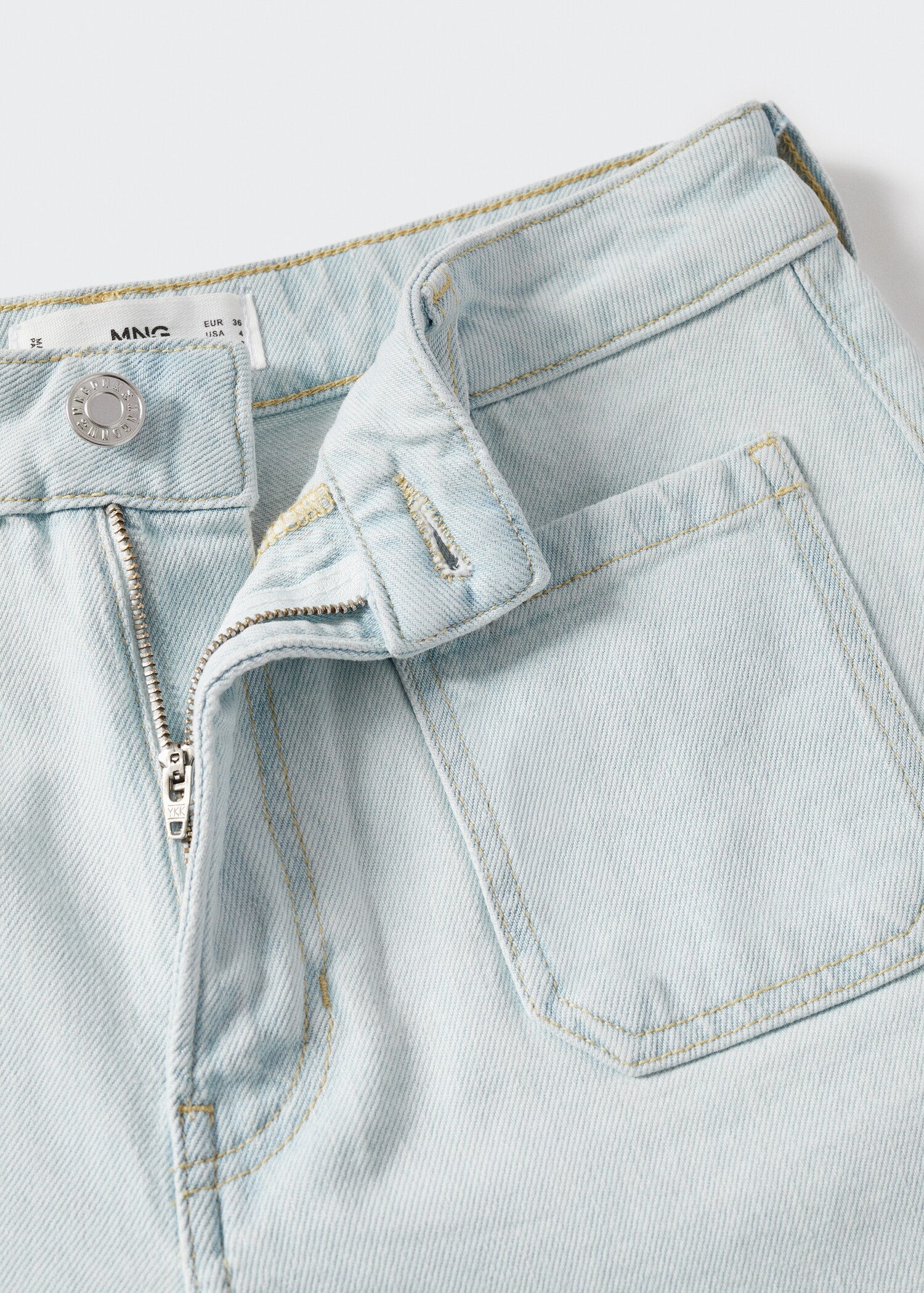 Slim denim shorts - Details of the article 8