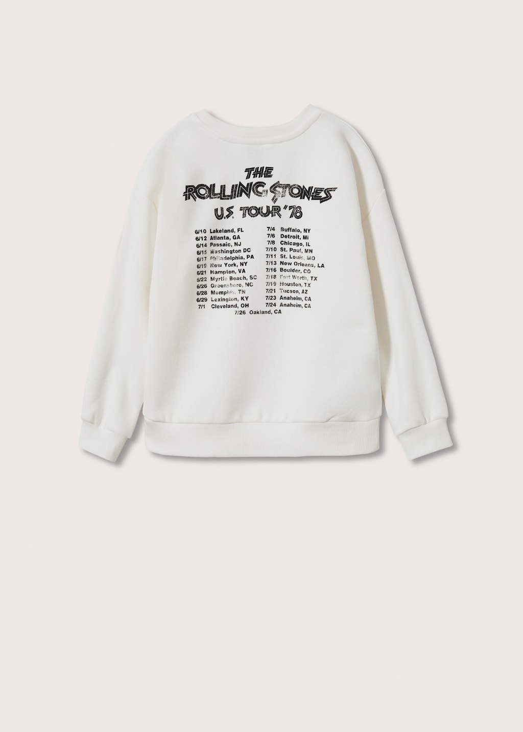 Sweat shirt Rolling Stones Fille MANGO OUTLET France metropolitaine