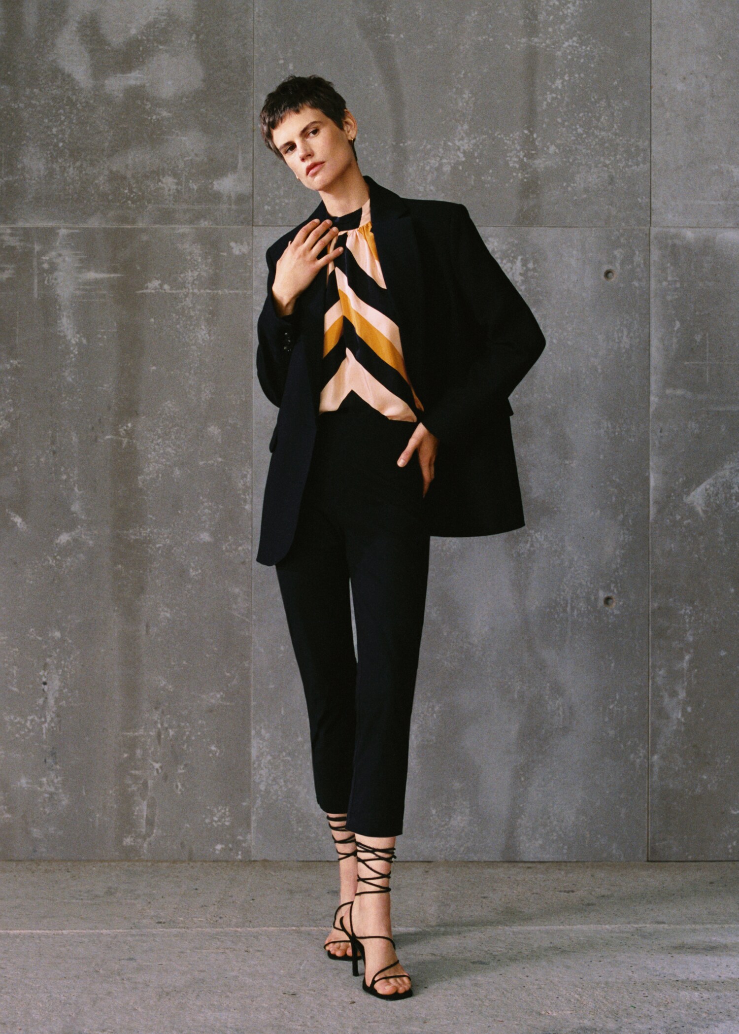 Satin print blouse - Details of the article 7