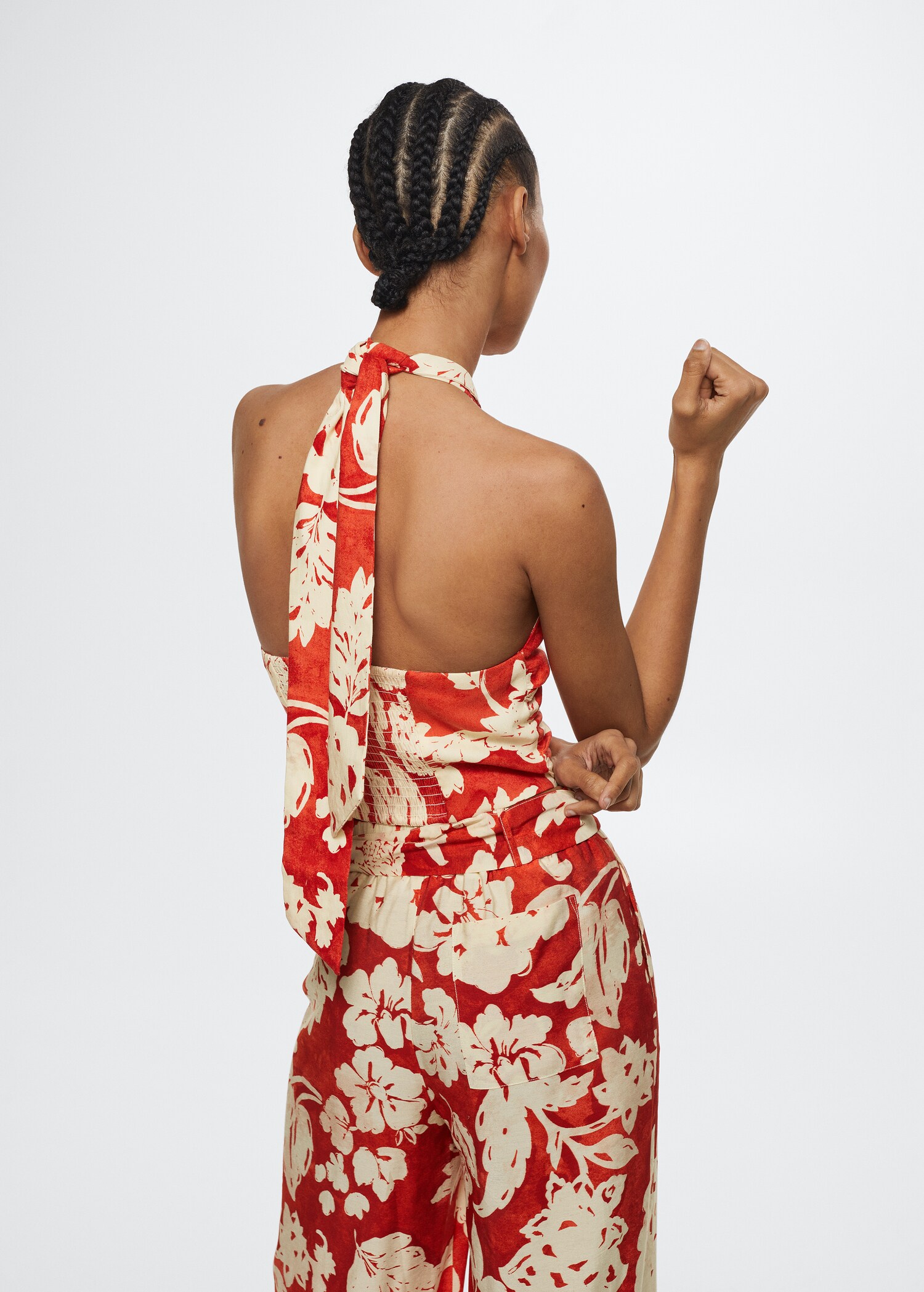 Linen crop top - Reverse of the article