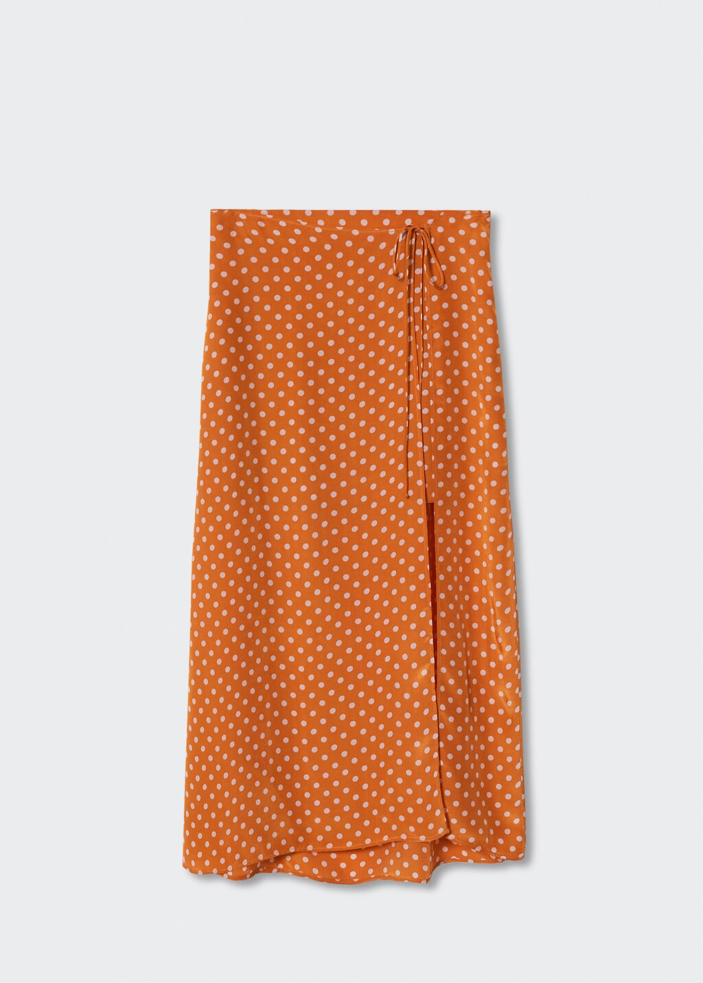 Orange skirt polka dot discount