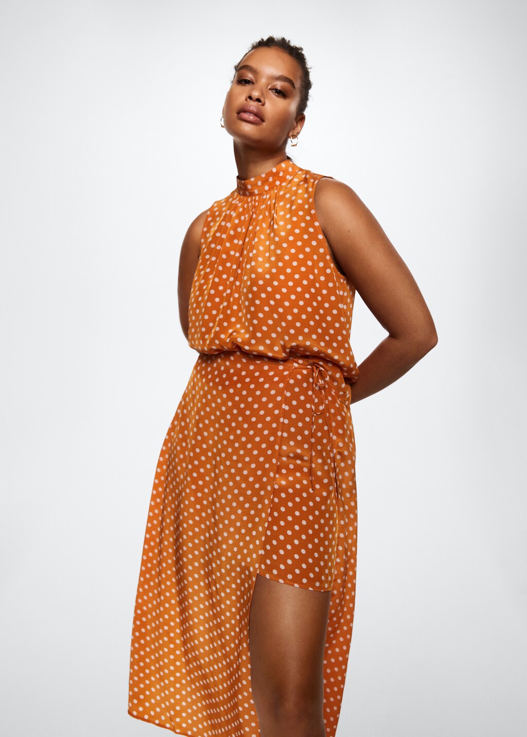 Jupe midi pois Femme MANGO OUTLET Belgique