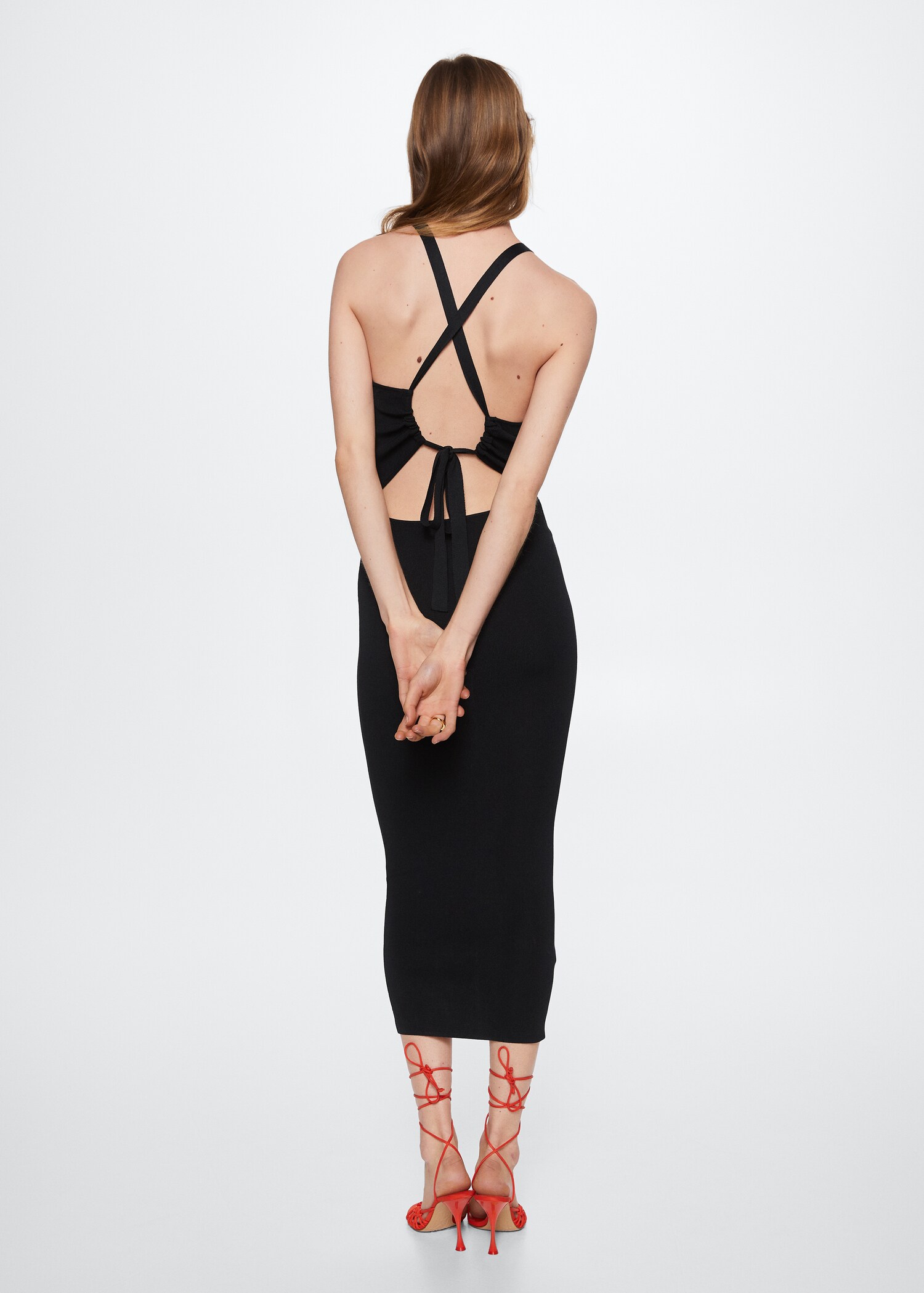 Vestido punto abertura - Reverso del artículo