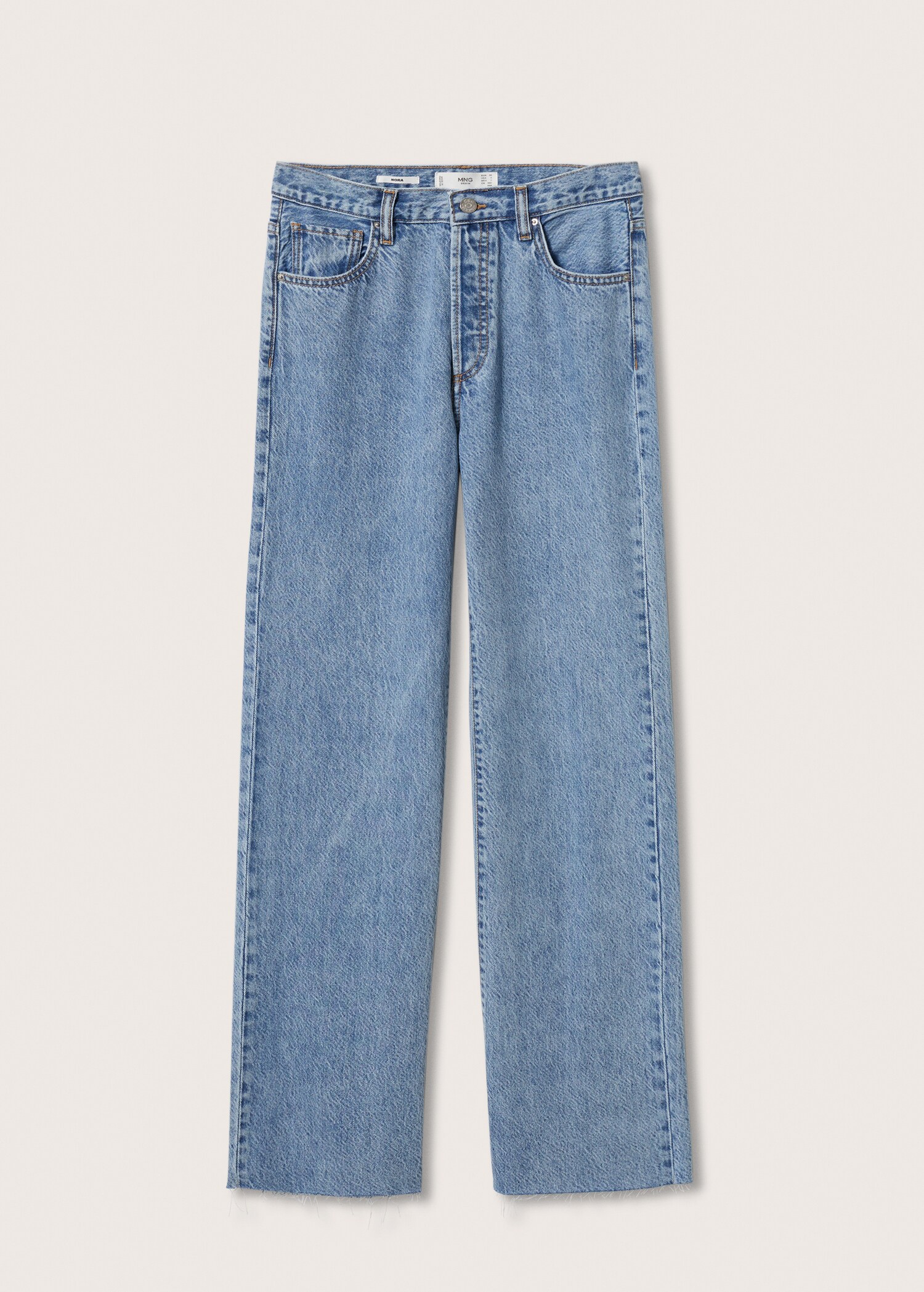 Jeans wideleg tiro alto - Artículo sin modelo