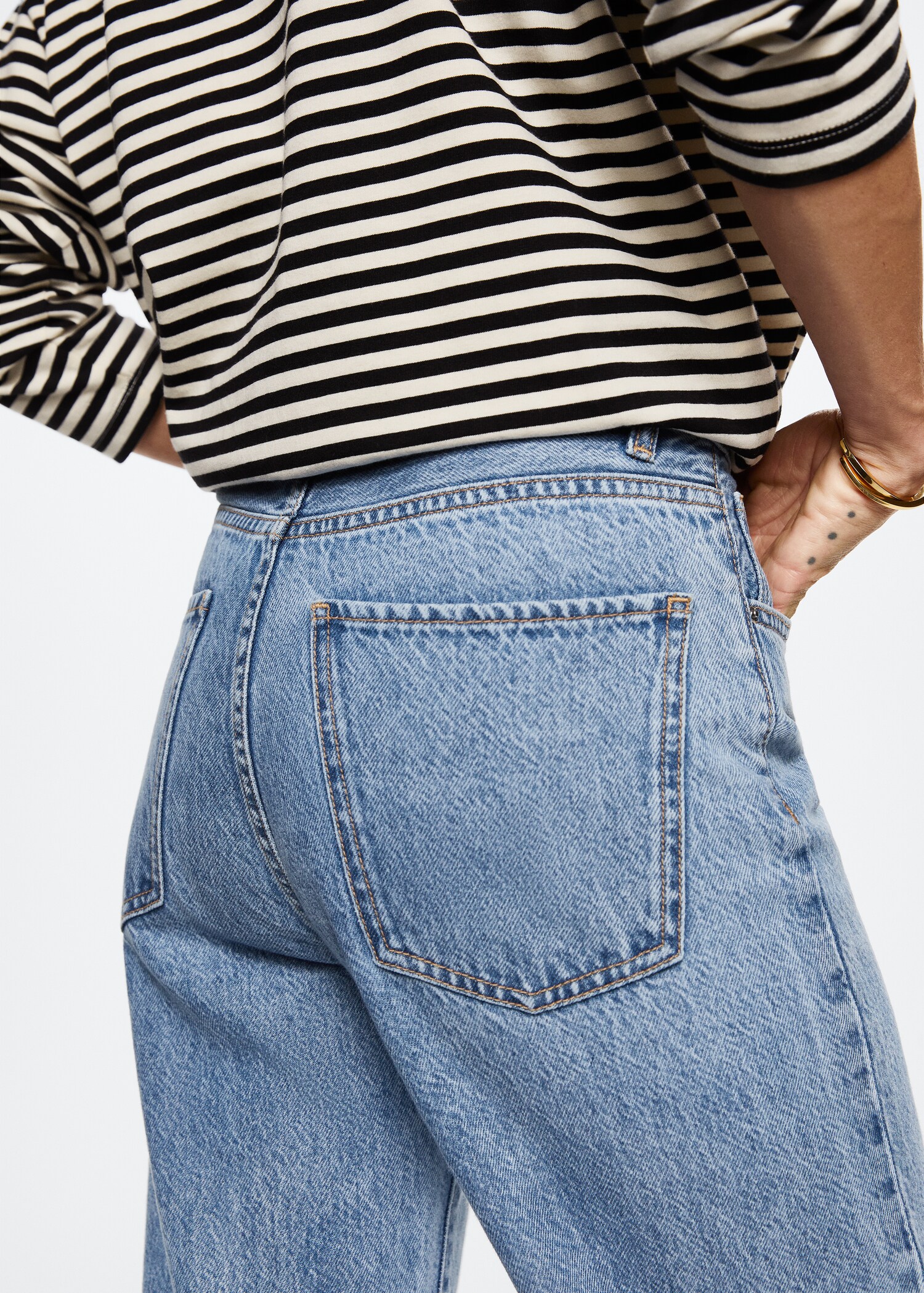 Jeans wideleg tiro alto - Detalle del artículo 2