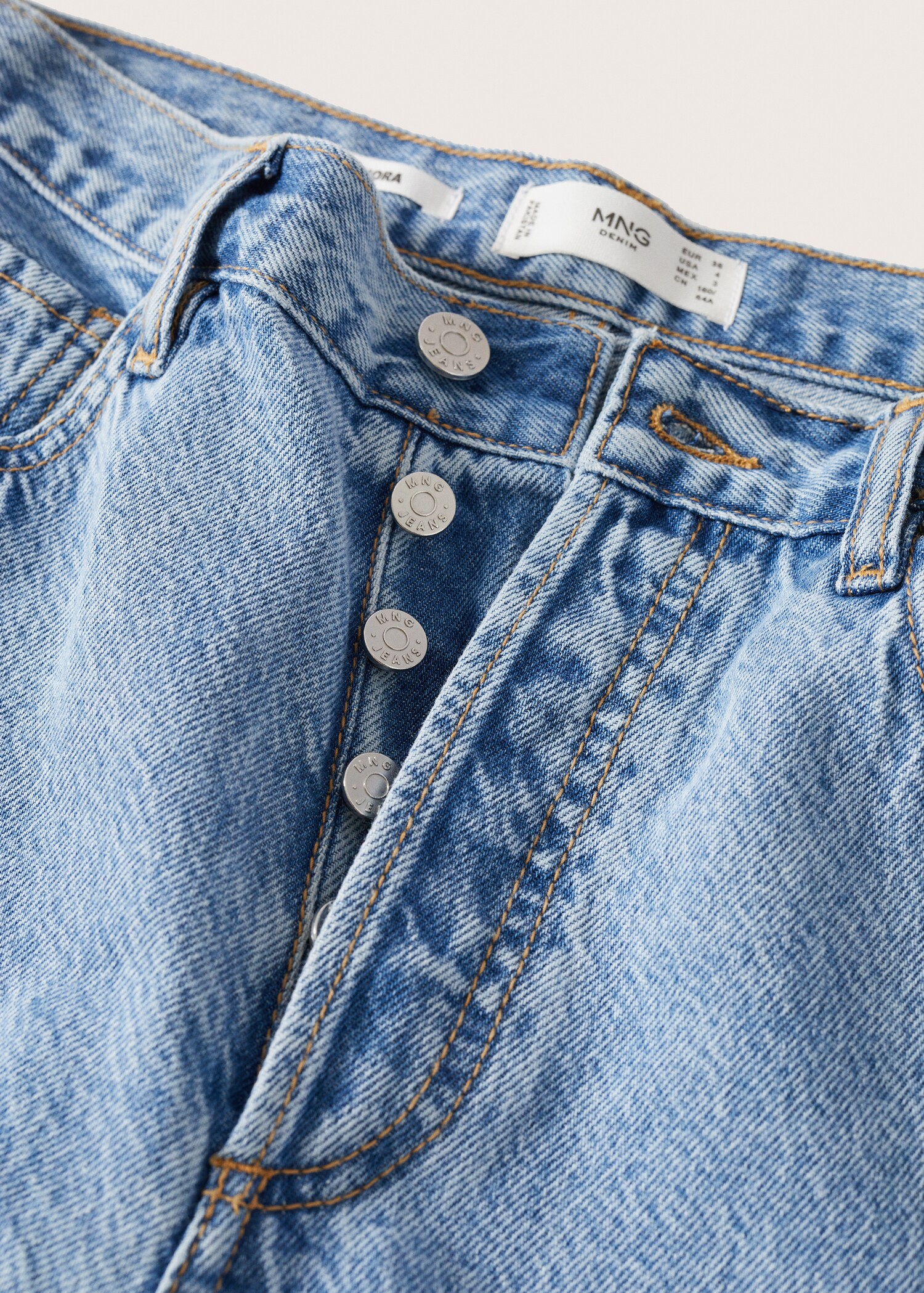 Jeans wideleg tiro alto - Detalle del artículo 8