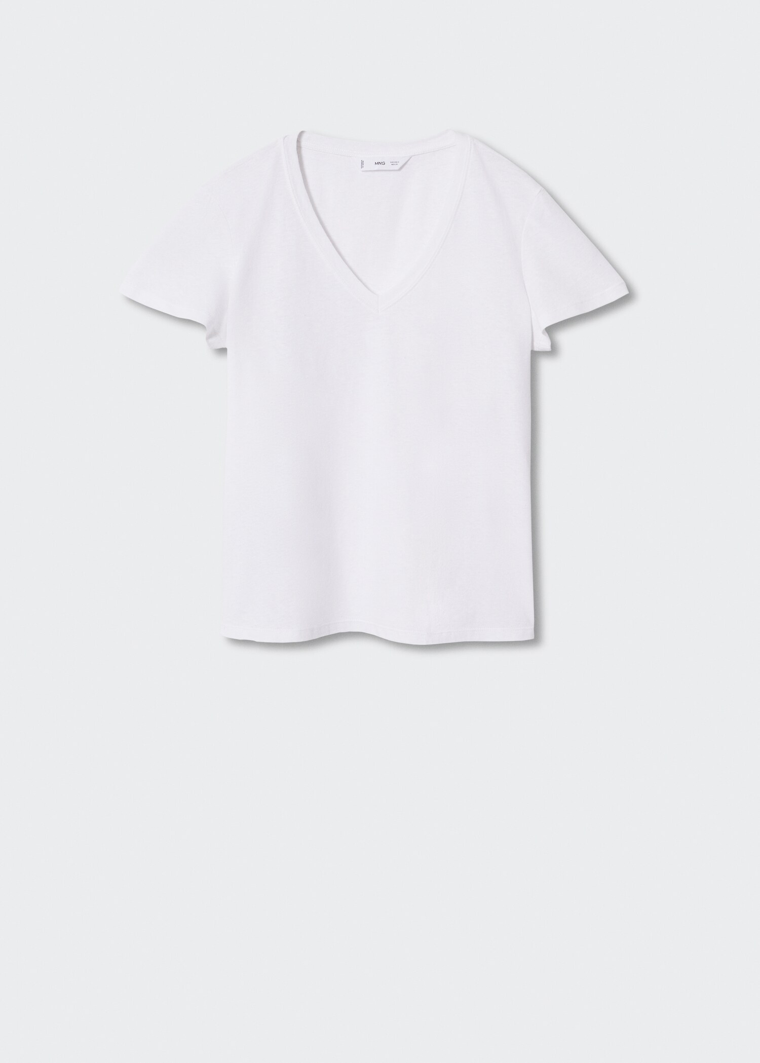 Cotton linen-blend T-shirt - Article without model