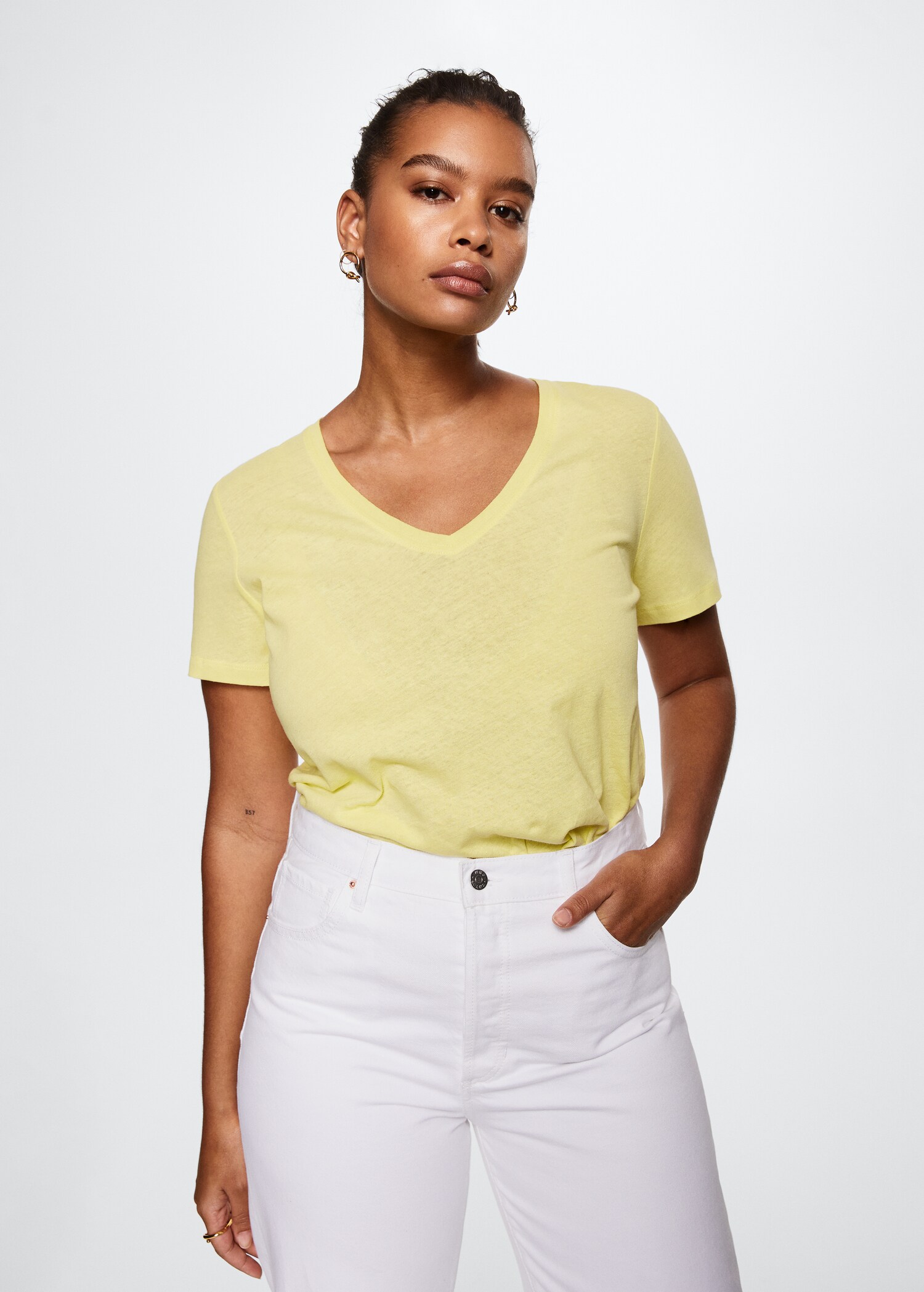 T-shirt coton lin - Détail de l'article 5