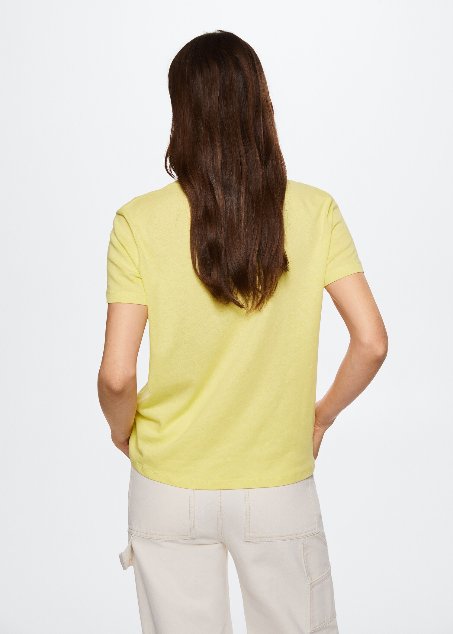 T-shirt coton lin - Verso de l’article