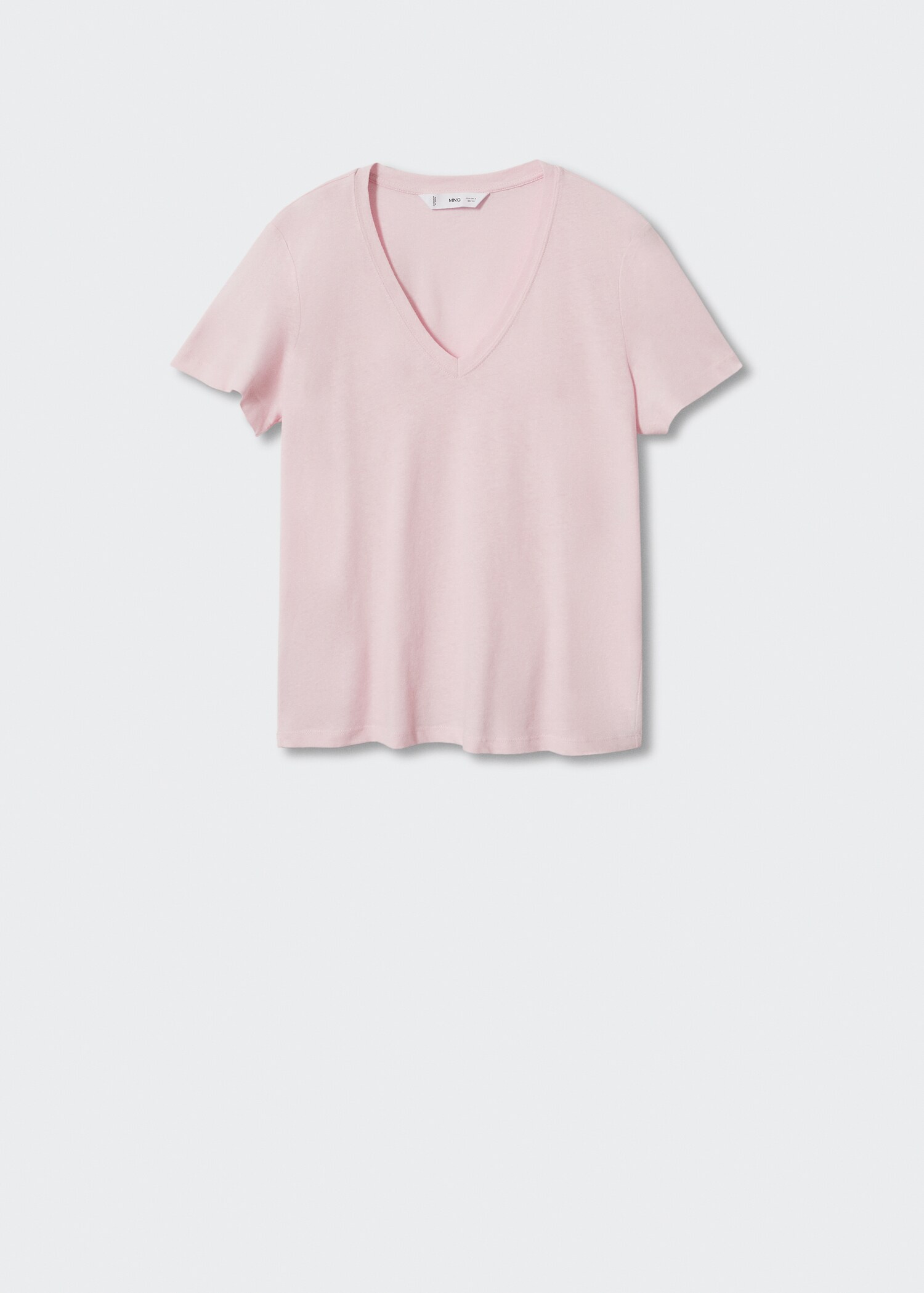 Cotton linen-blend T-shirt - Article without model