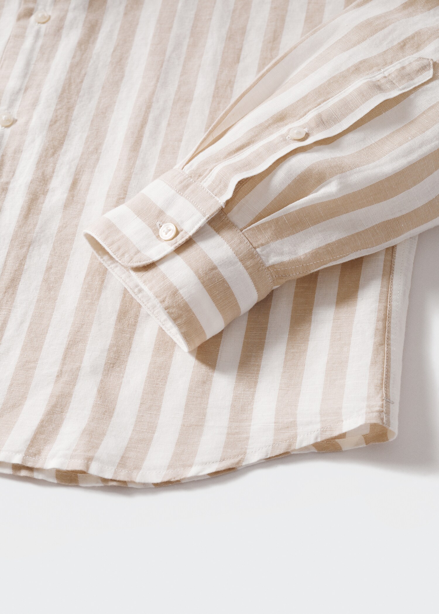 Chemise regular-fit lin rayures  - Détail de l'article 8